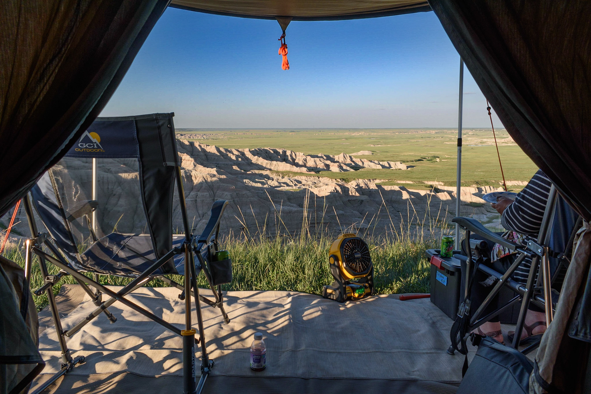 What a view! Now to watch the shadows grow and hopefully see a great sunrise in the morning.