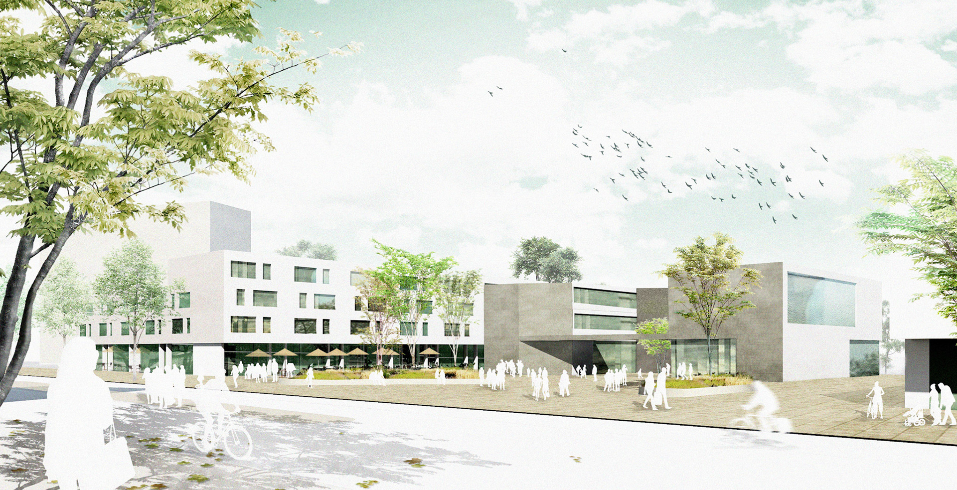 Visualisierung Markt und Stadtteilhaus