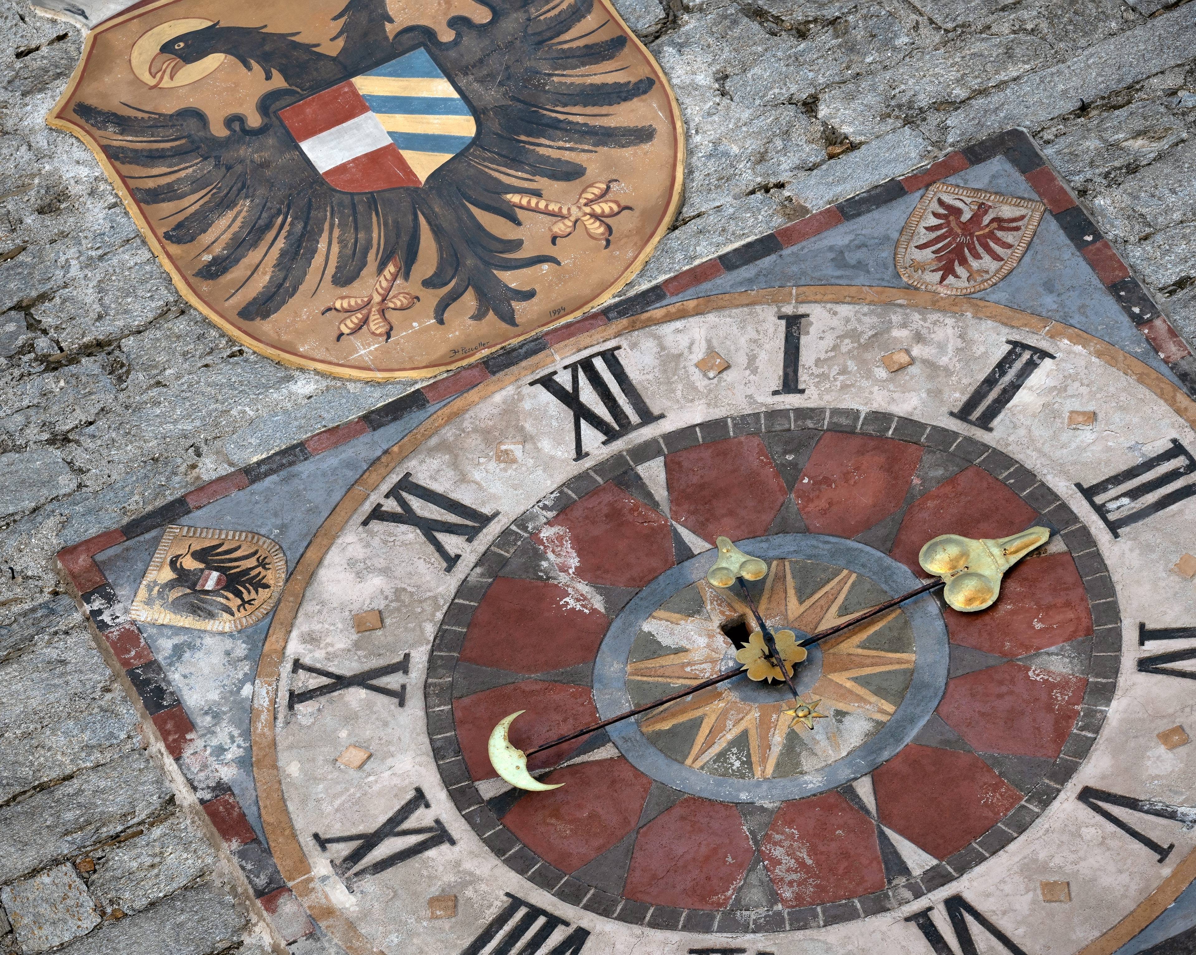 The Clock Tower in Vipiteno, Italy