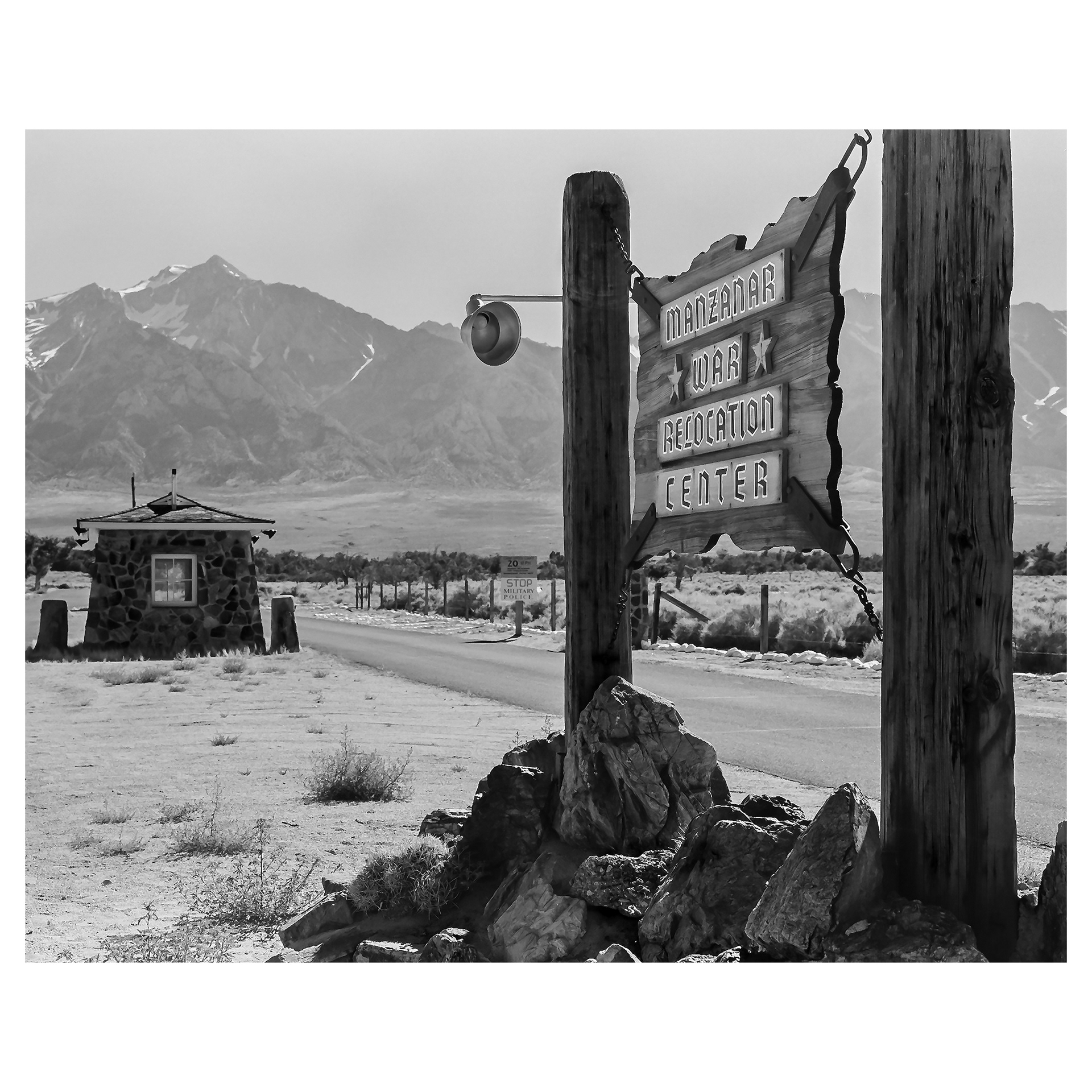 Entrance to Manzanar (homage to Ansel Adams)