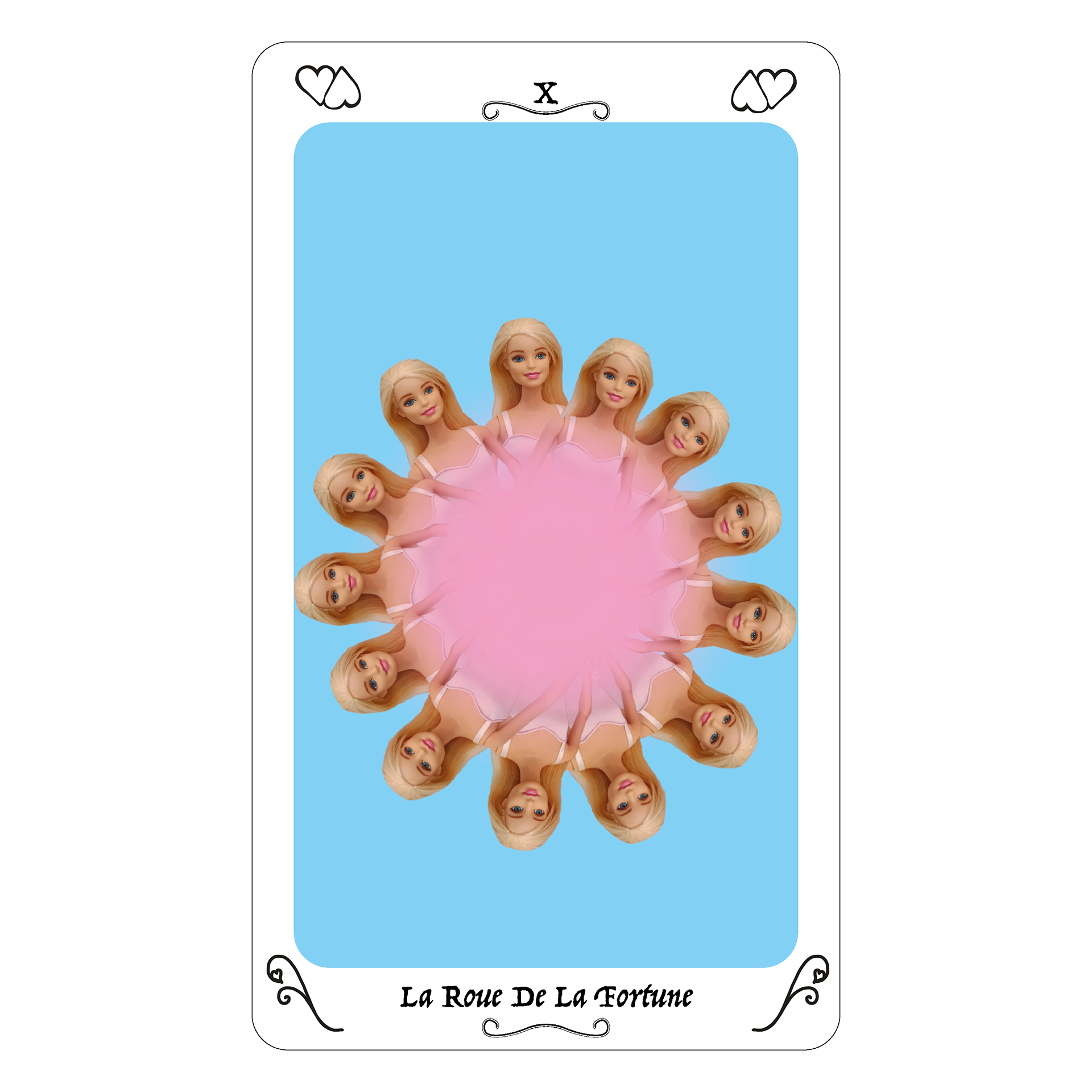 X La Roue De La Fortune. La roue tourne continuellement sur elle-même, ce qui n’empêche pas des évolutions. Elle fait également référence à toutes choses cycliques : la respiration, les marées, les battements du cœur ... Si vous observez certains cycles dans vos relations amoureuses, c’est normal et inévitable. Essayez de garder à l’esprit que le meilleur revient toujours.