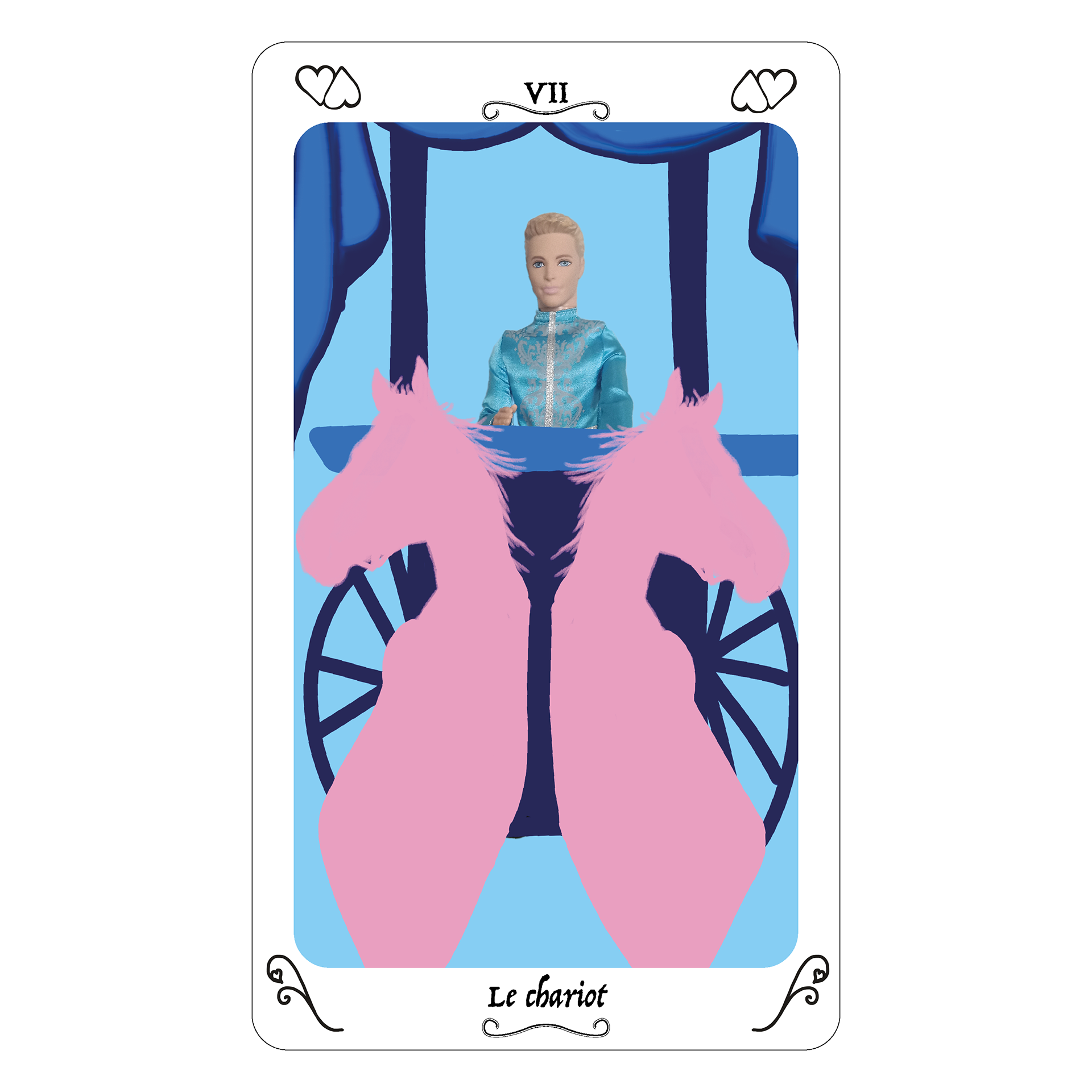 VII Le Chariot. Un homme est sur un chariot tiré par deux chevaux. Cela fait penser aux instincts belliqueux et martiaux de l’homme. Cette carte est donc celle des difficultés vaincues ou de la trace de la violence. Si c’est difficultés sont derrière vous alors il est temps d’aller de l’avant. N’ayez crainte, cette carte est une des plus équilibrées, de bonnes choses vous attendent.