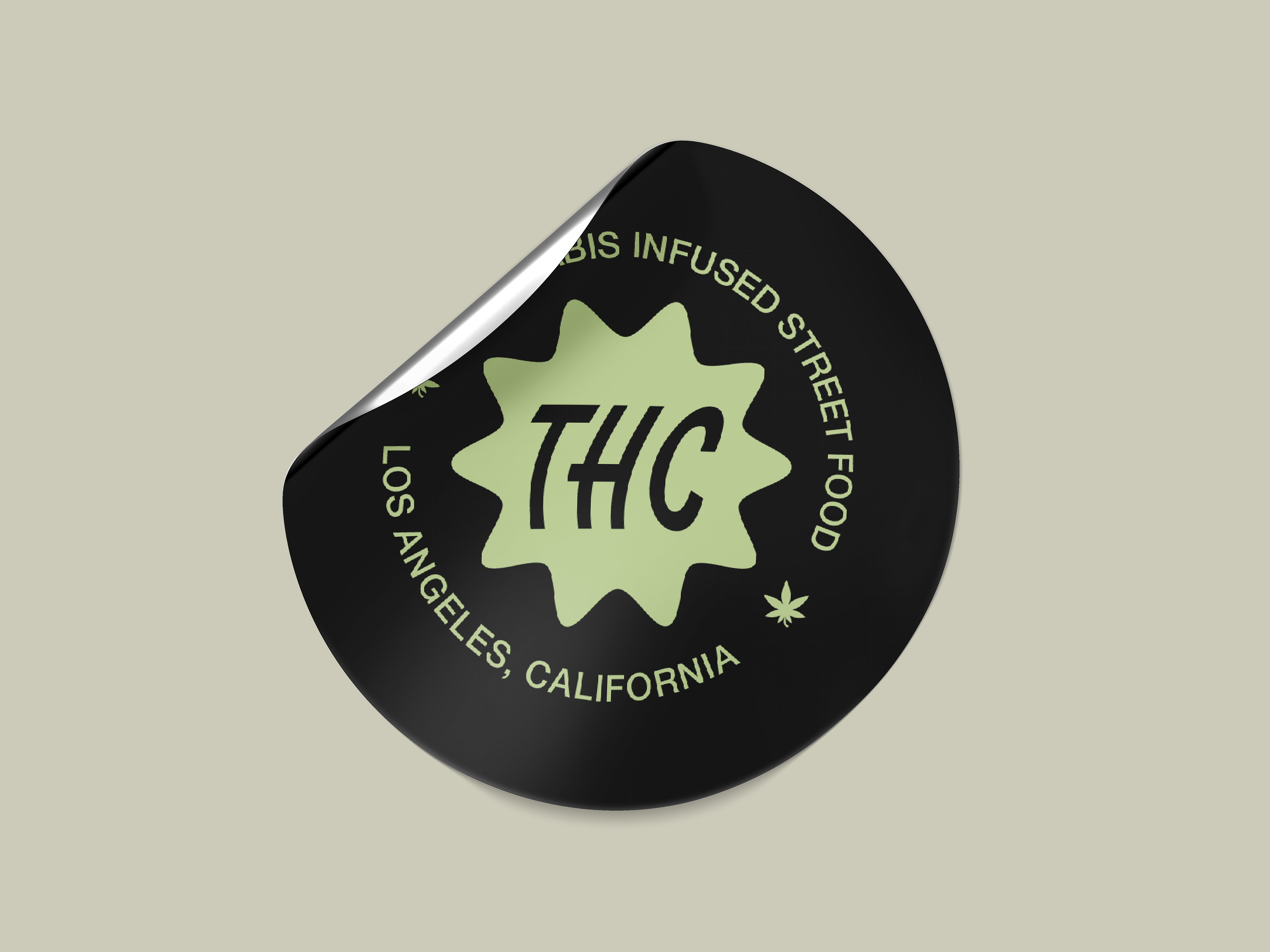 thc sticker design