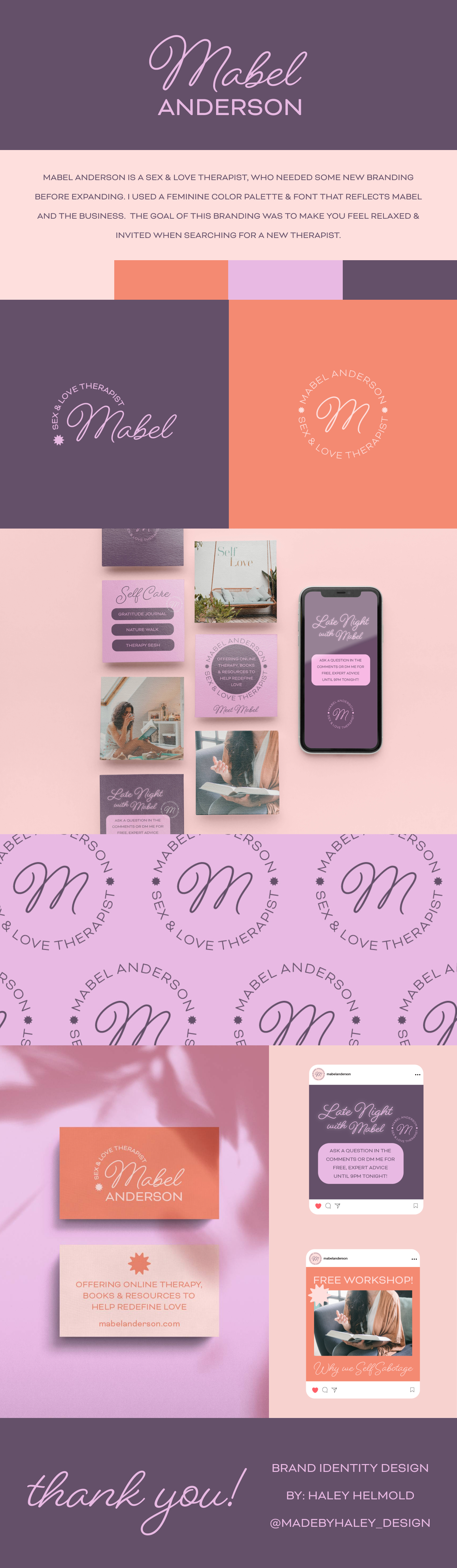 brand identity design for couples therapist
