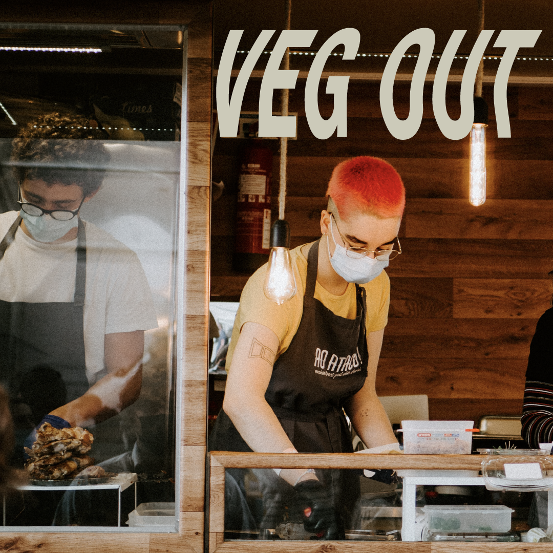 veg out social media post design