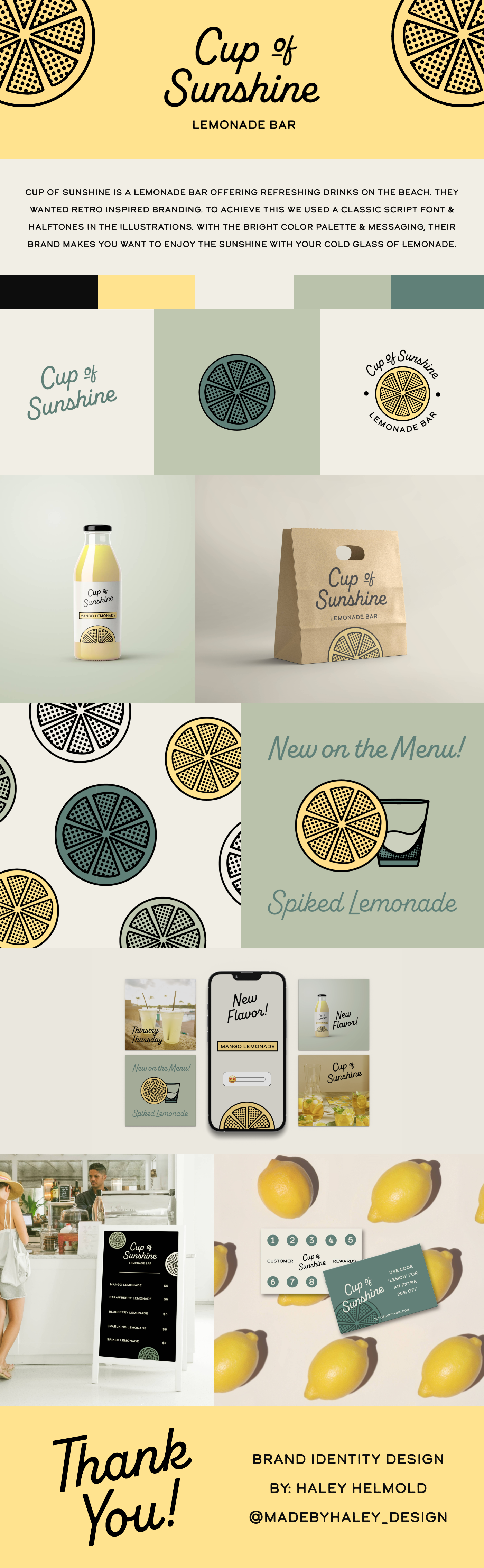 branding design for lemonade brand
