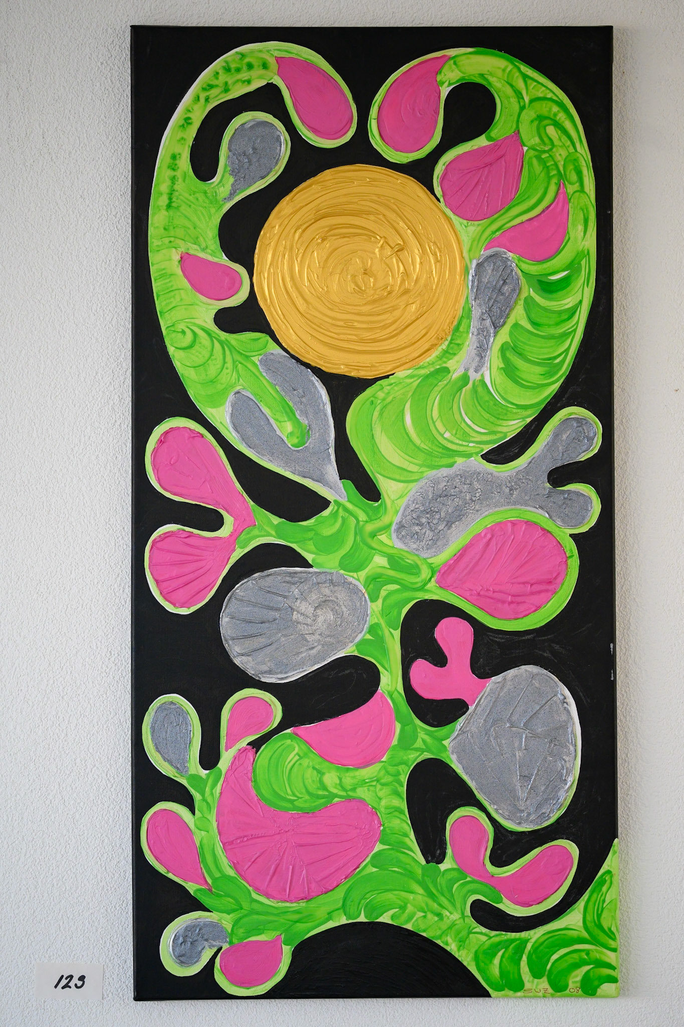 Acryl 123: 50 x 100 cm.
