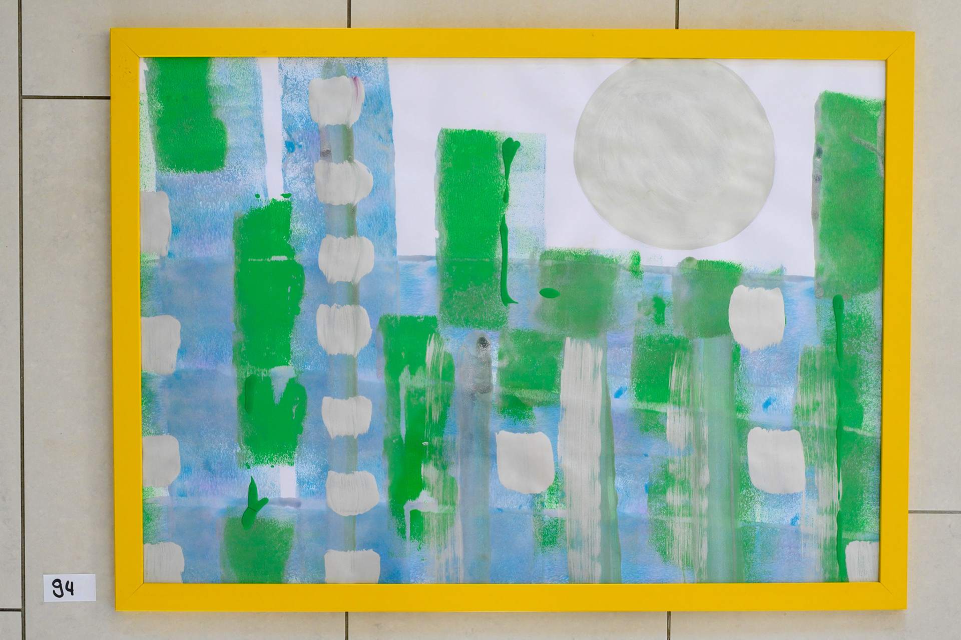 Aquarell 94: Gerahmt mit Glas, 73 x 53 cm.