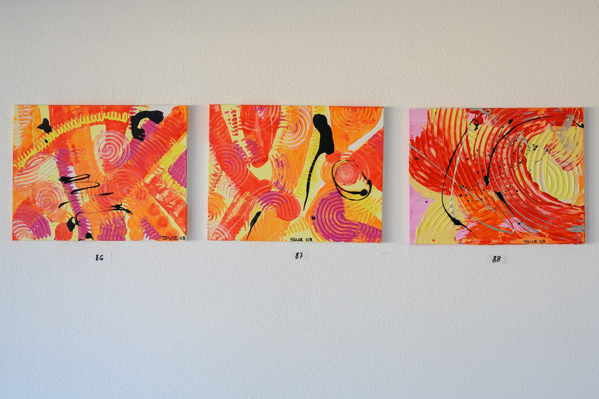 Acryl 86–88: je 45 x 35 cm. - VERKAUFT