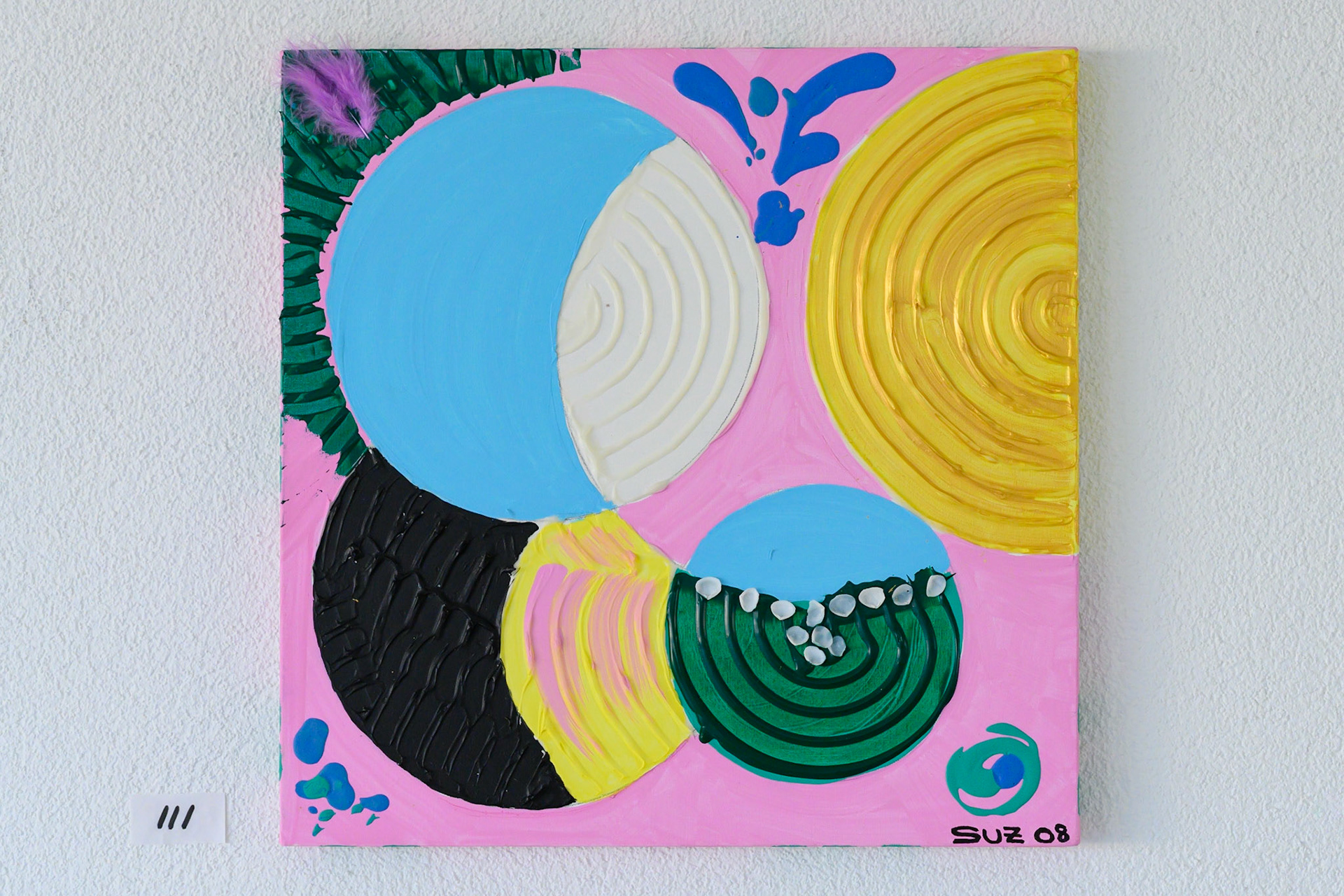 Acryl 111: 40 x 40 cm.
