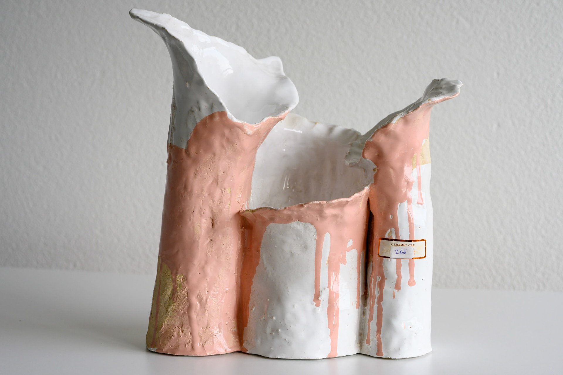 Keramik 266: Dreifach-Vase, 42 cm lang, 42 cm hoch