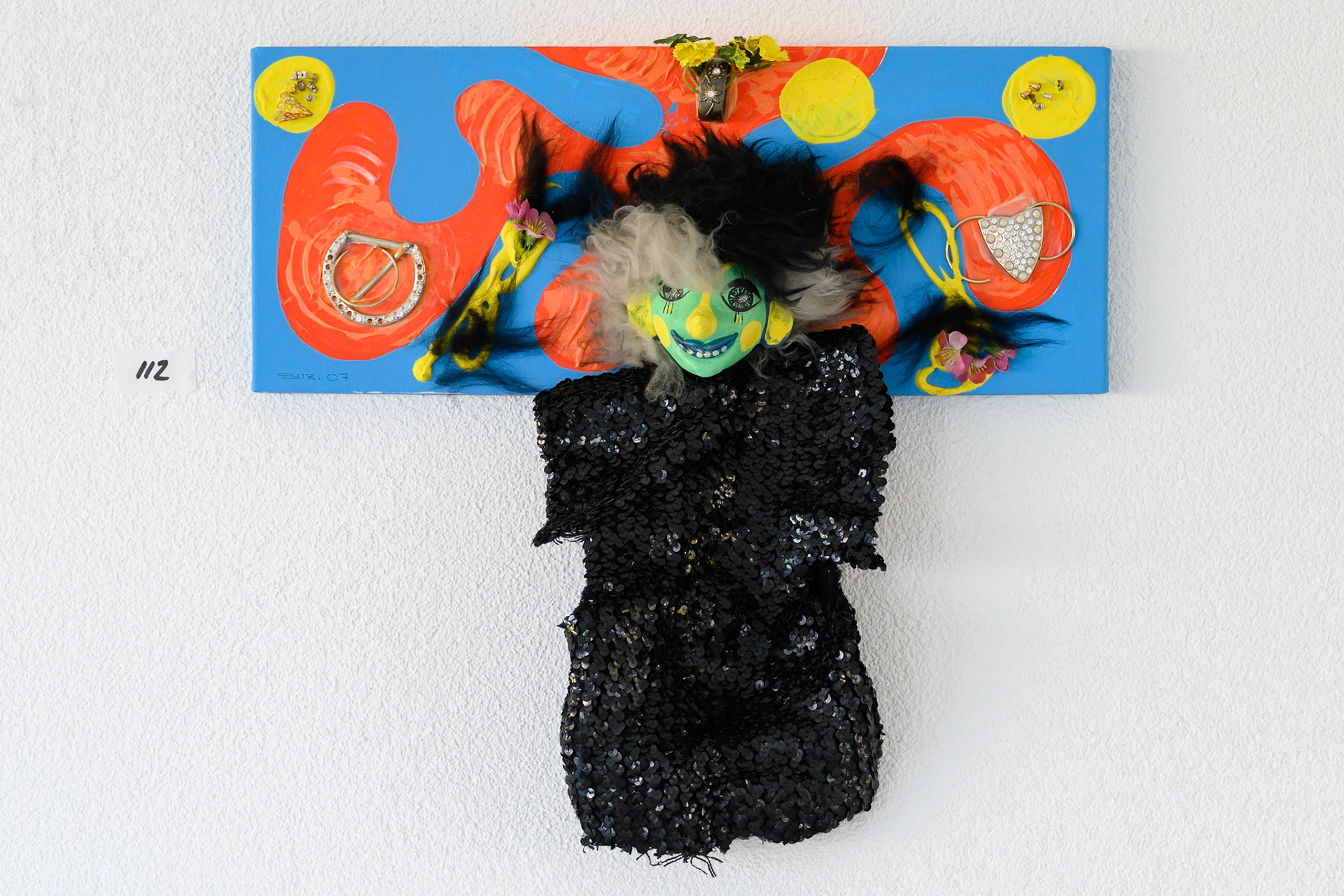 Acryl 112: 50 x 20 cm, mit integrierter Puppe. – VERKAUFT