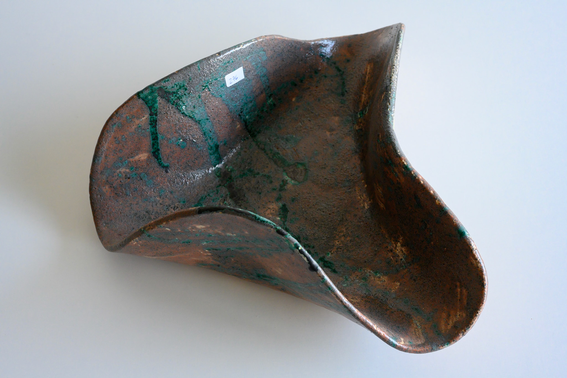 Keramik 276: Schale, 34 cm lang, 30 cm breit, 13 cm hoch