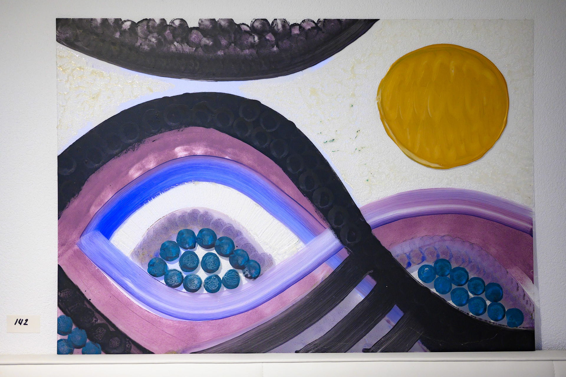 Acryl 142: 100 x 70 cm, auf transparentem Plexiglas. - NICHT MEHR VERFÜGBAR