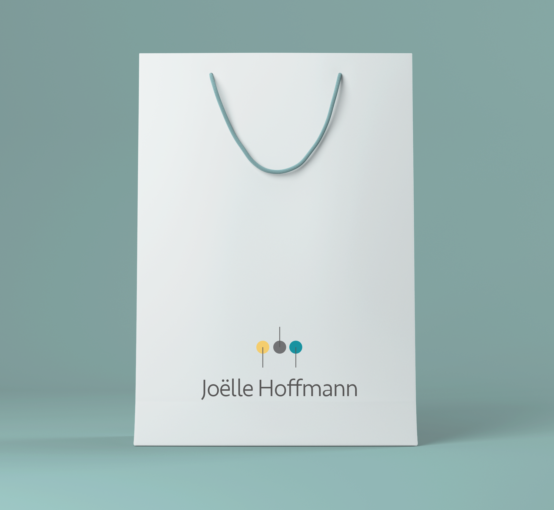 Markenlogo Joelle Hoffmann angewendet auf Merchandise-Tasche