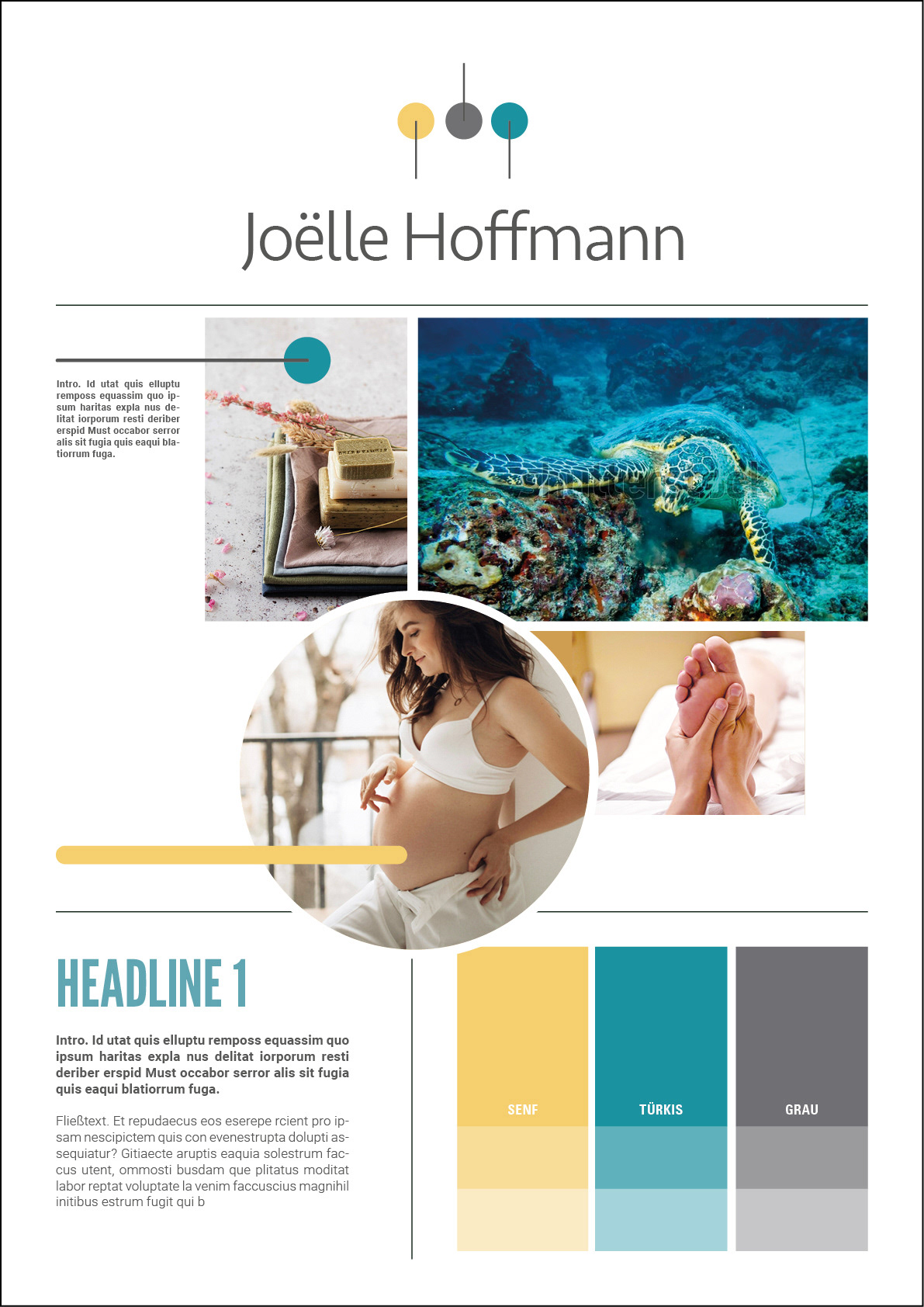 Corporate Design Styleguide – mehrere Designs „Farben, Bildsprache, Icons mit minimalistischer Markenästhetik