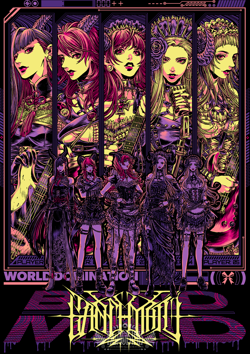 MerryChirstmas BAND-MAID new merch!! × ISANA KAGAMI T-SHIRT