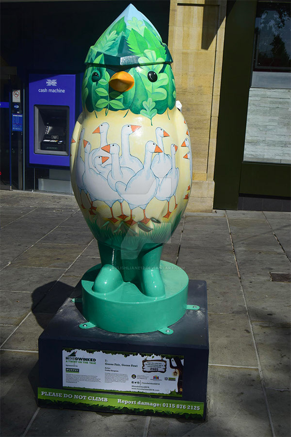 'Goose Fair, Goose Fowl', on the 'Hoodwinked' trail, Nottingham