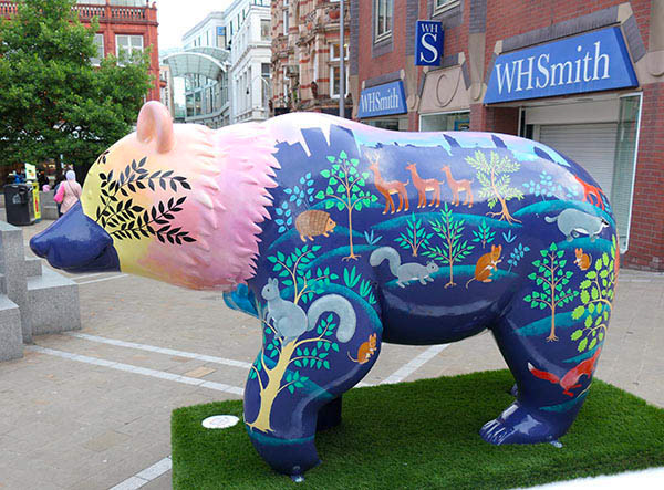 'Leeds Nightlife' out in the wild, on the Leeds Bear Hunt trail 2023