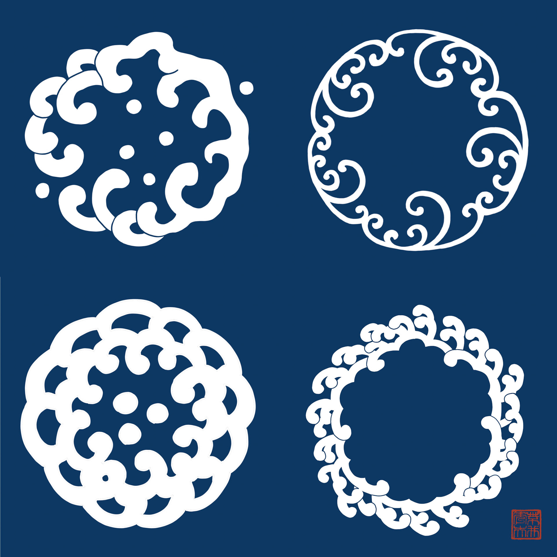 The greatest circular designs in Hamonshu published by Yuzan Mori.