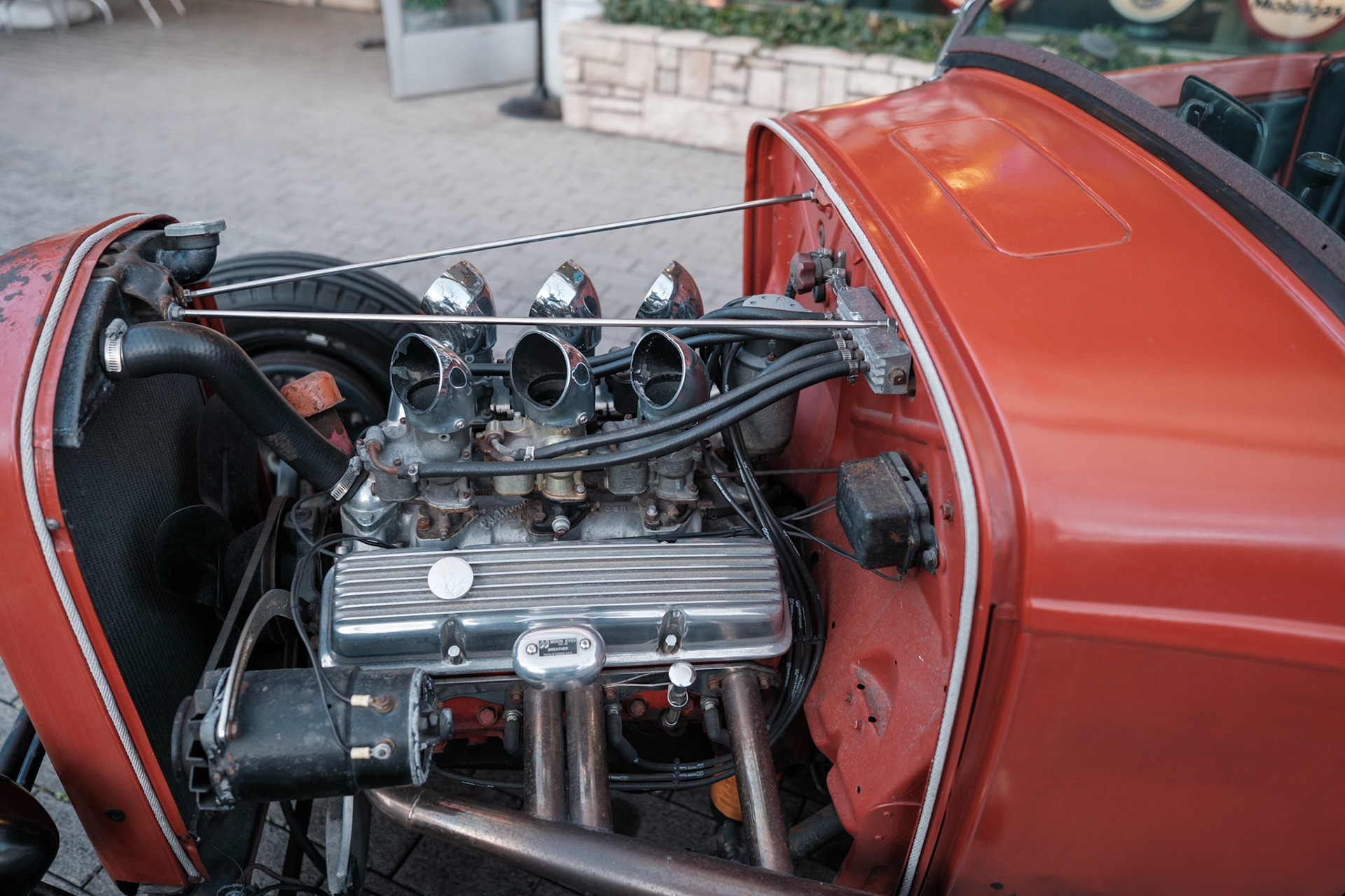6 cylinders with funnels