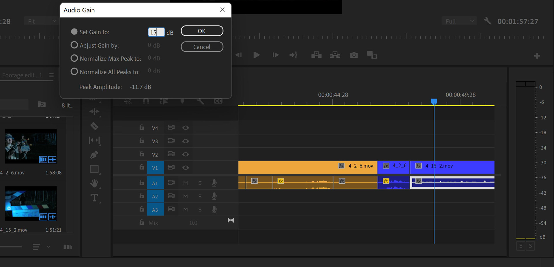 Jasper Clips Audio Gain
