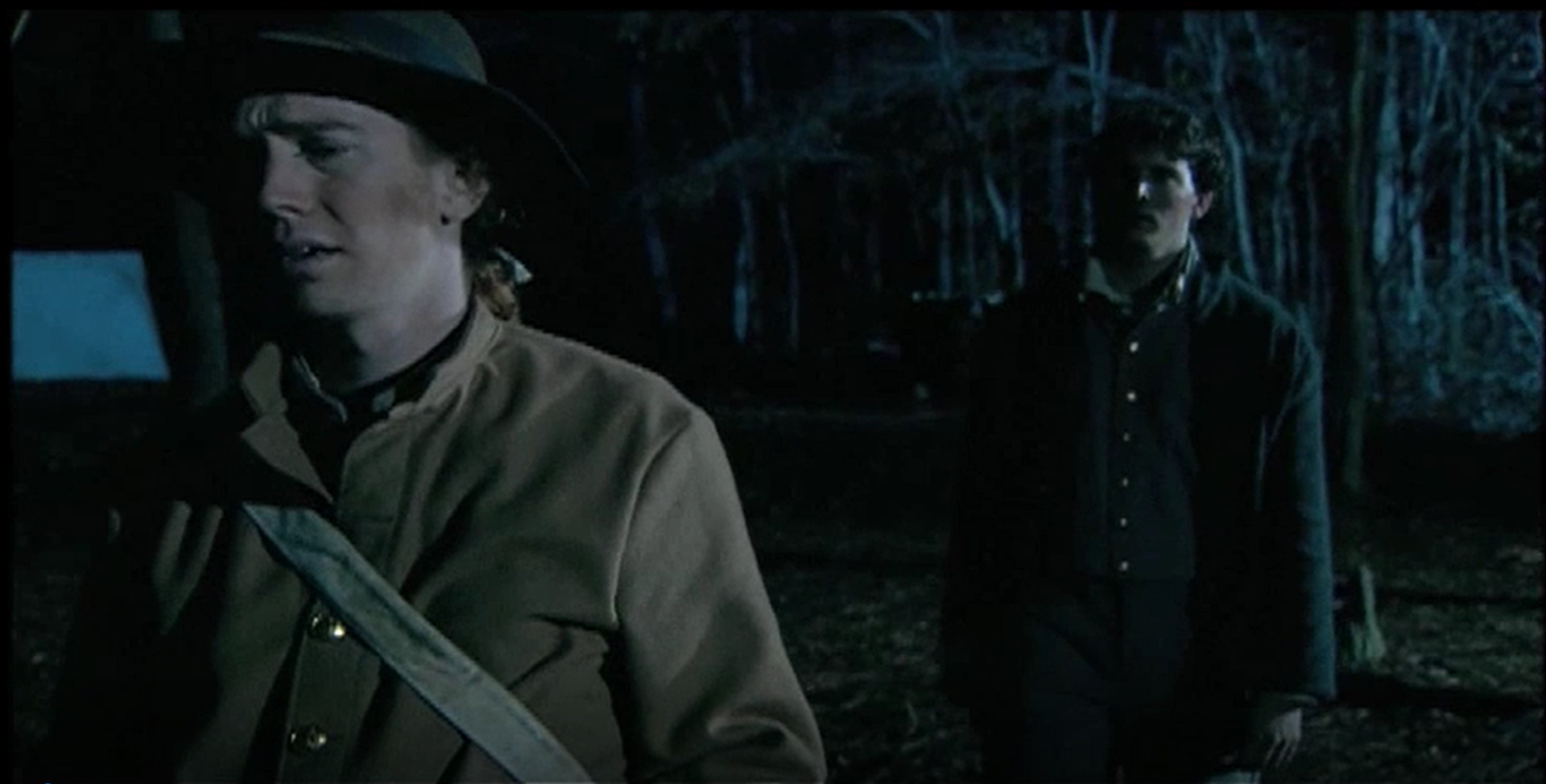 3. Wide angle shot that allowed the viewer to see the anguish in Jasper's face at the same time they viewed Johnny's reaction.