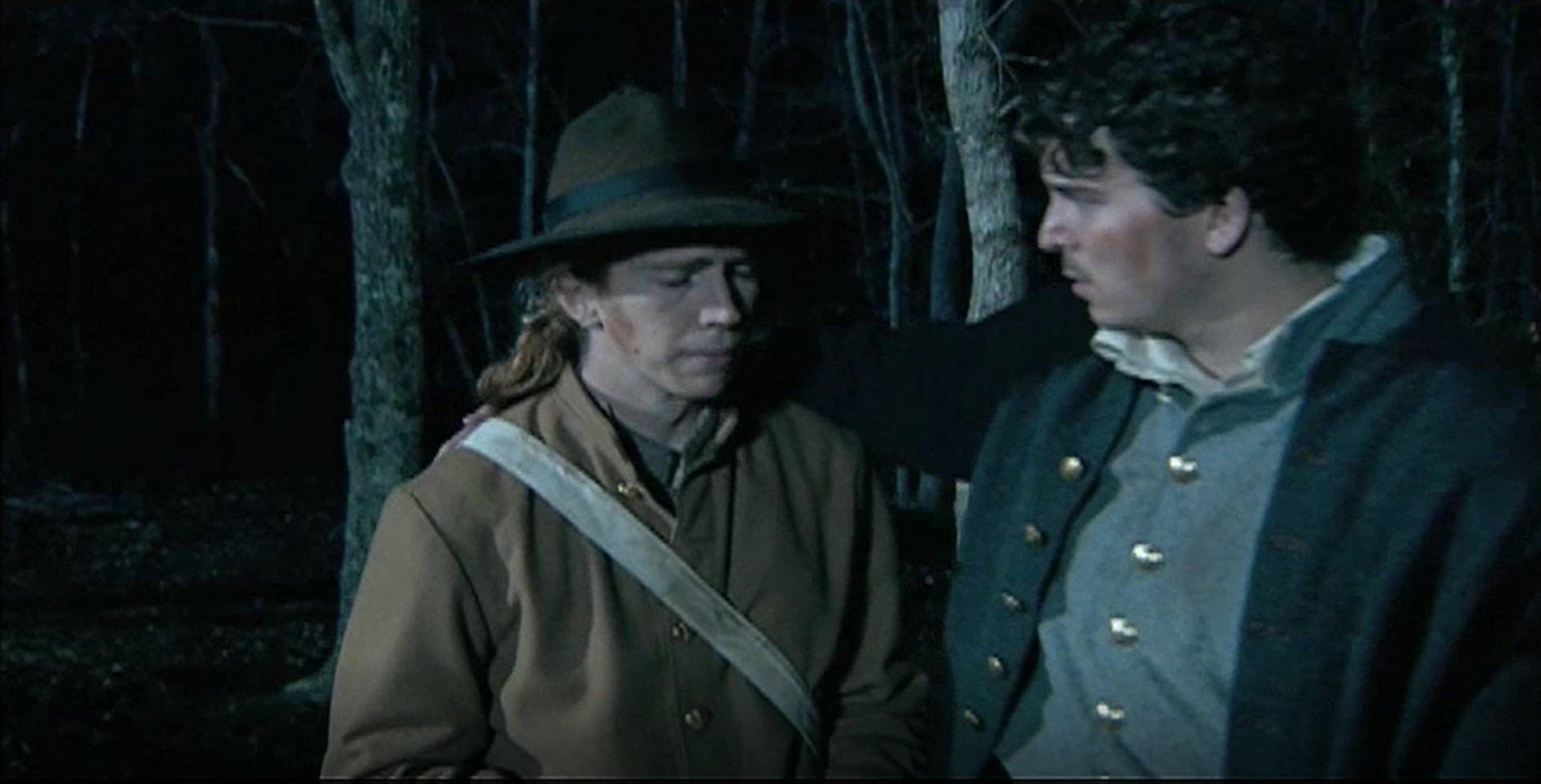 6. Final shot - both characters exit scene together.