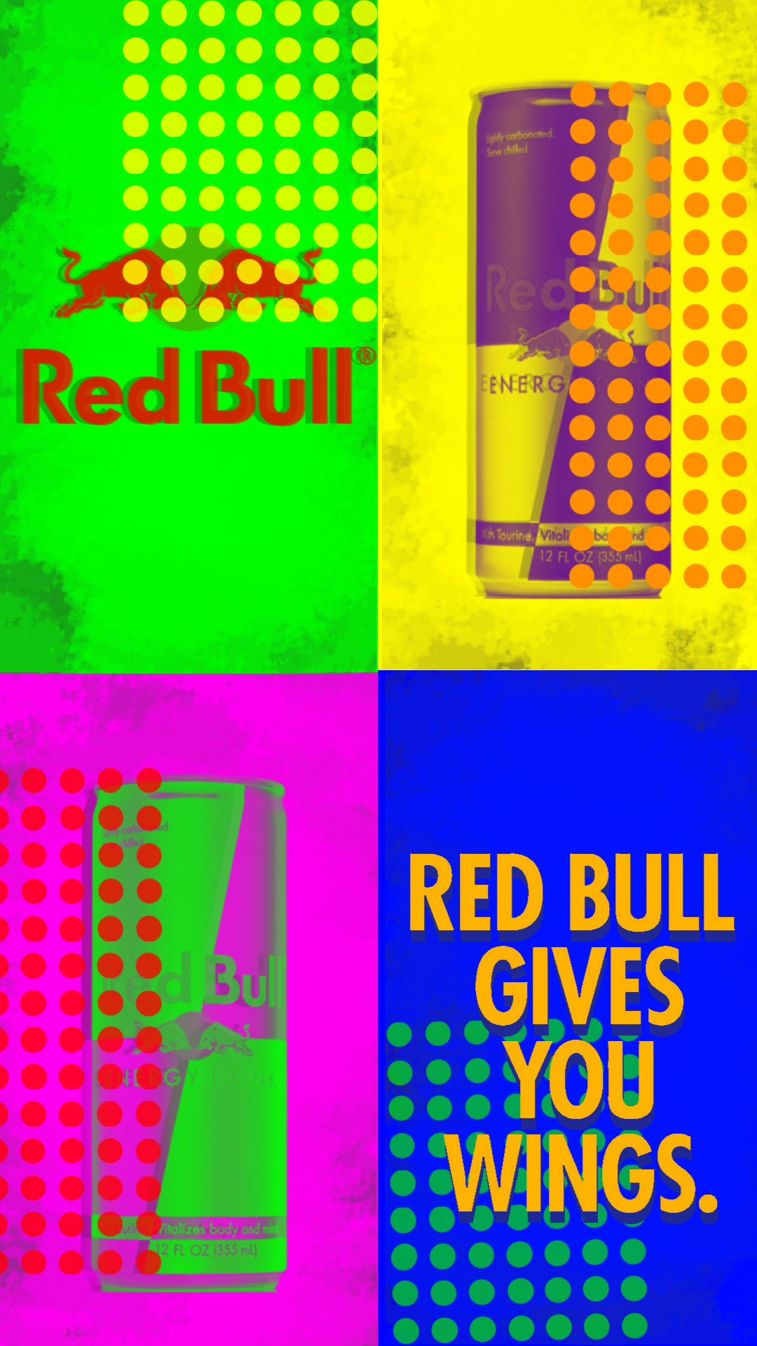 (2018) PopArt inspired Red Bull poster