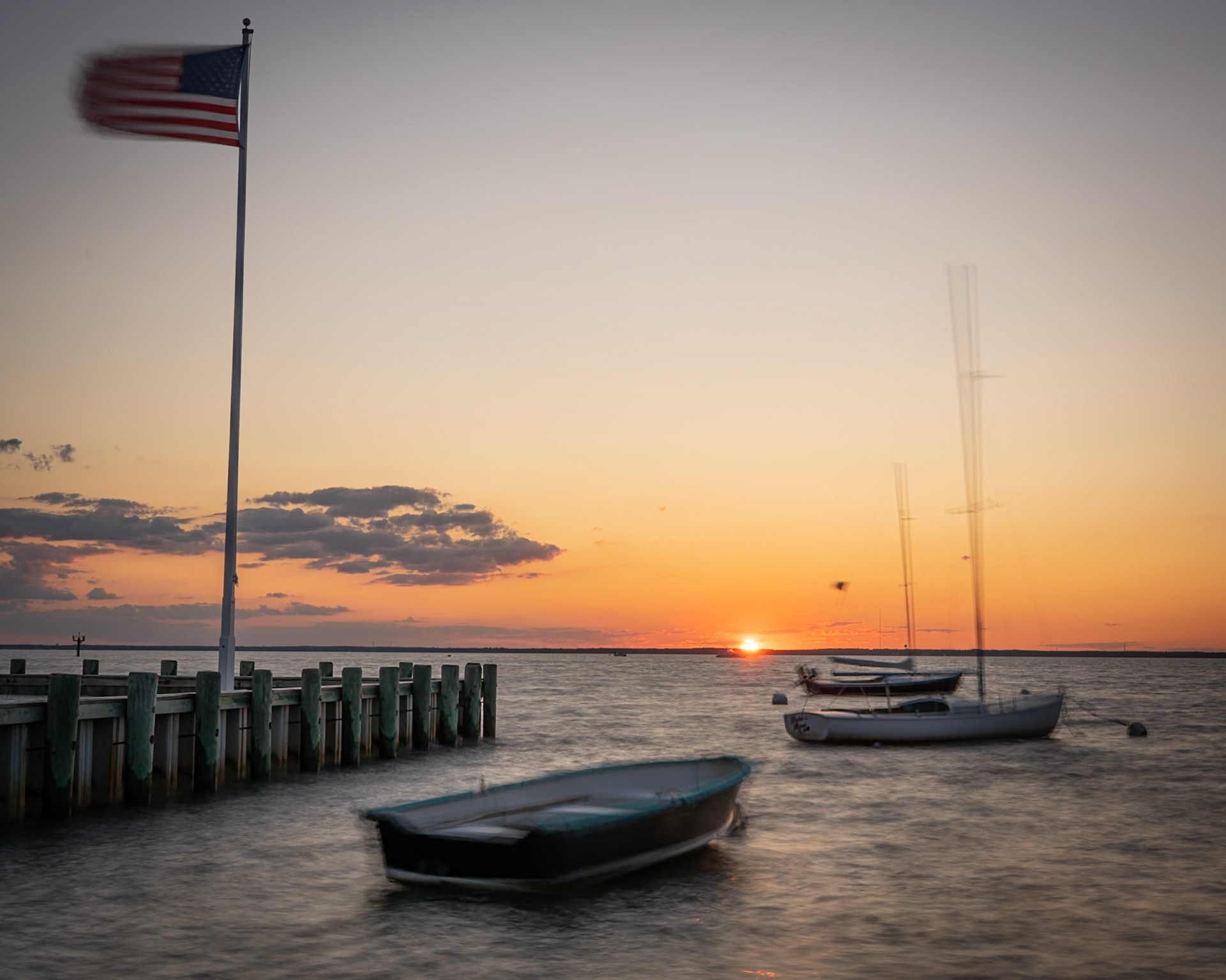 The still sunset.