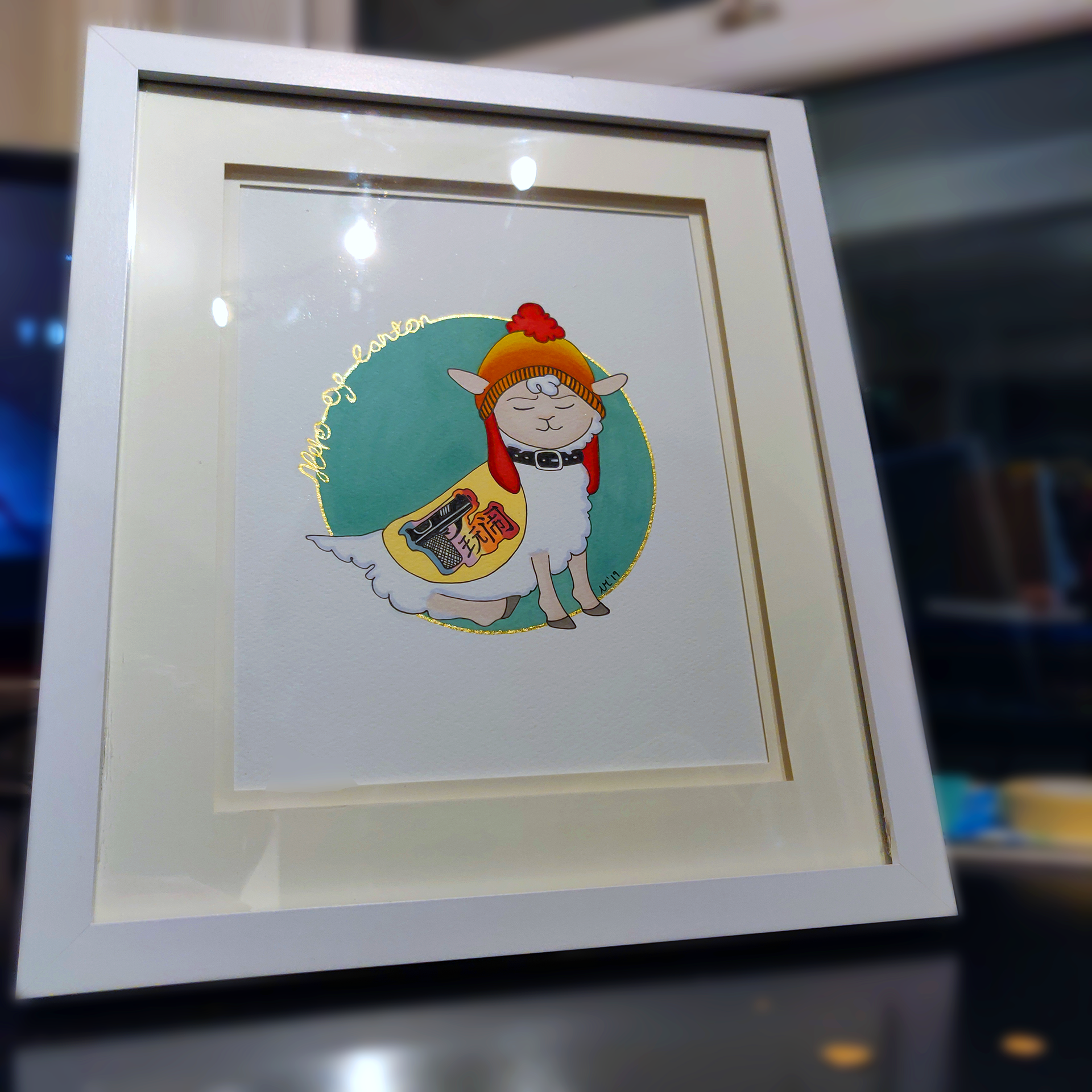 Framed Finished Work.