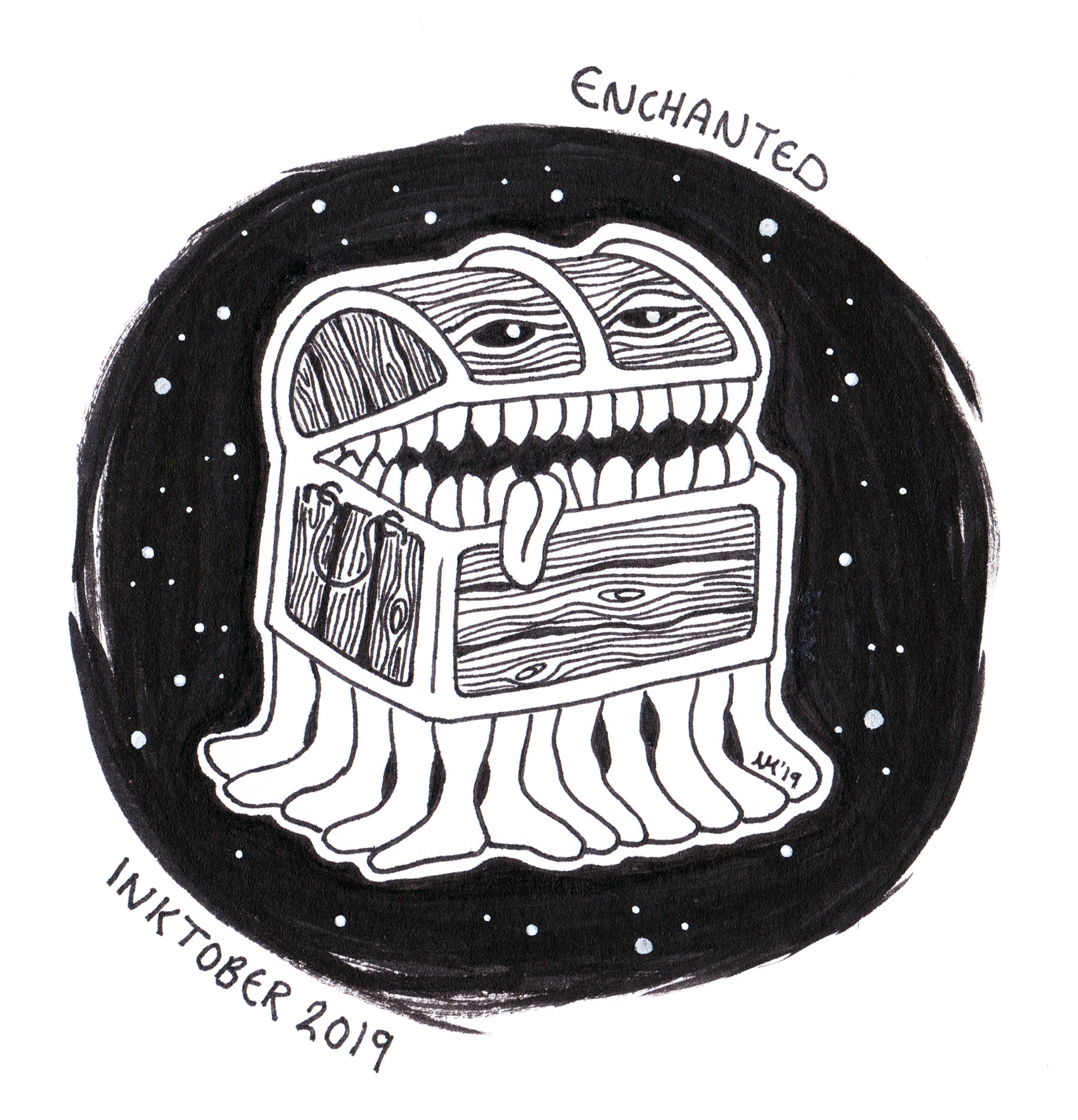 Luggage - Ink on Paper