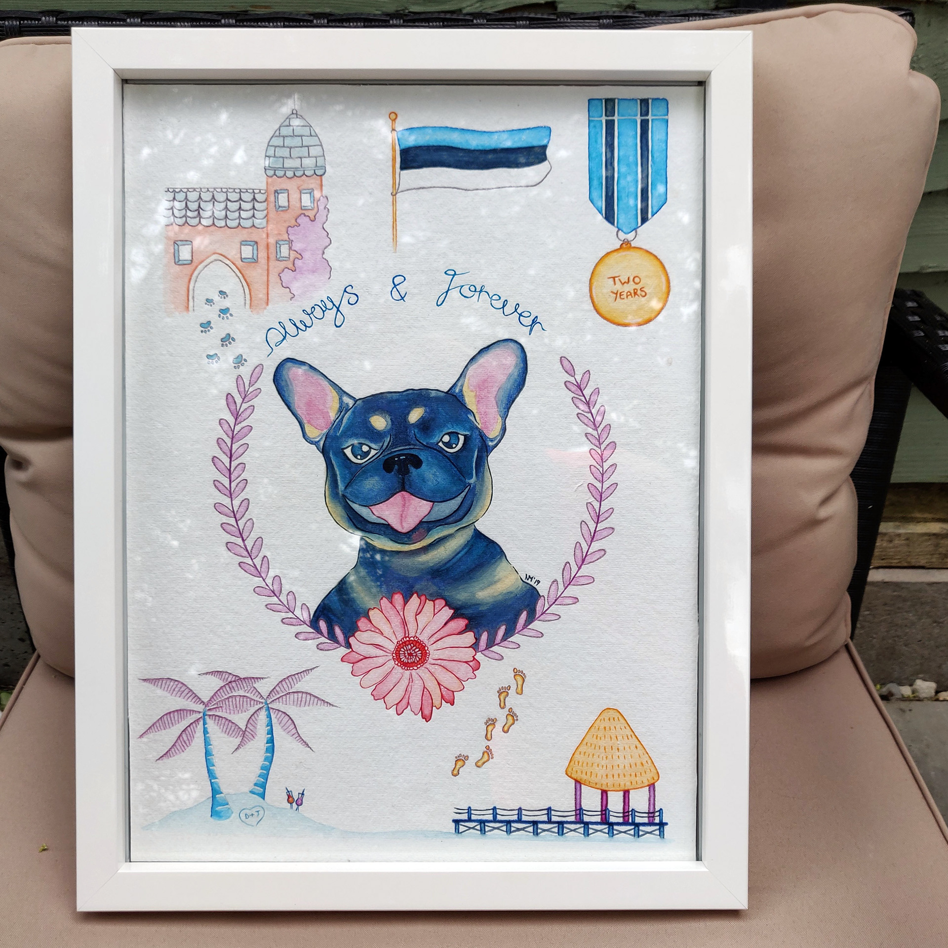 Framed Finished Work