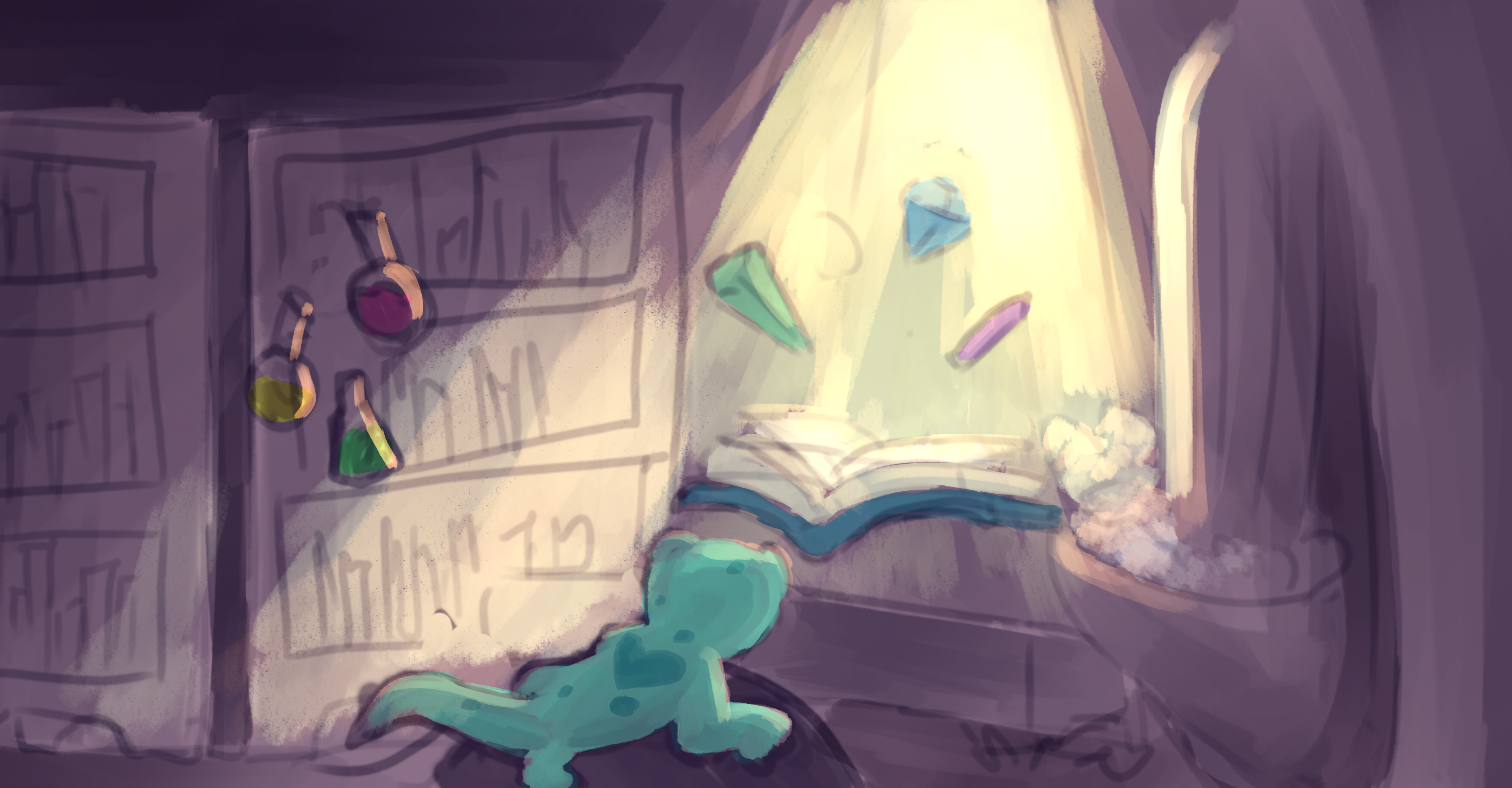 color key first pass (paint-over)