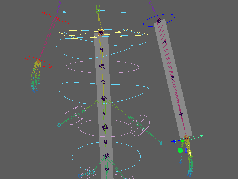 forearm and tail ribbons