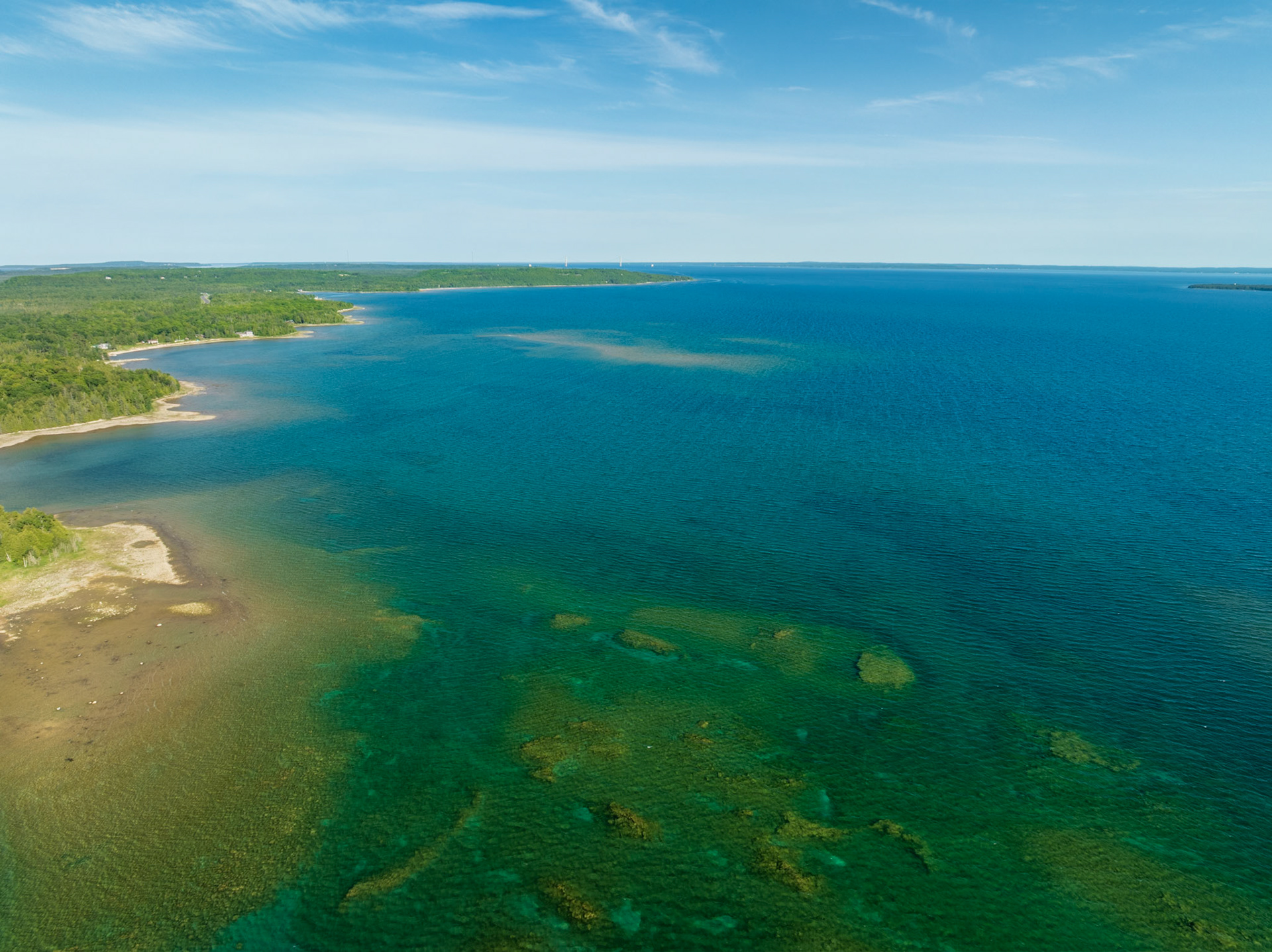 Pointe Aux Chenes looking east