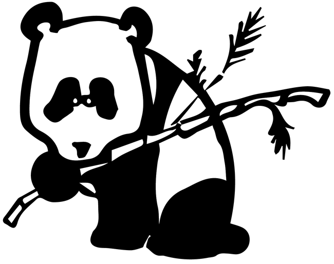 Pan Da, vectorised drawing, 2019 (orig. 2008)