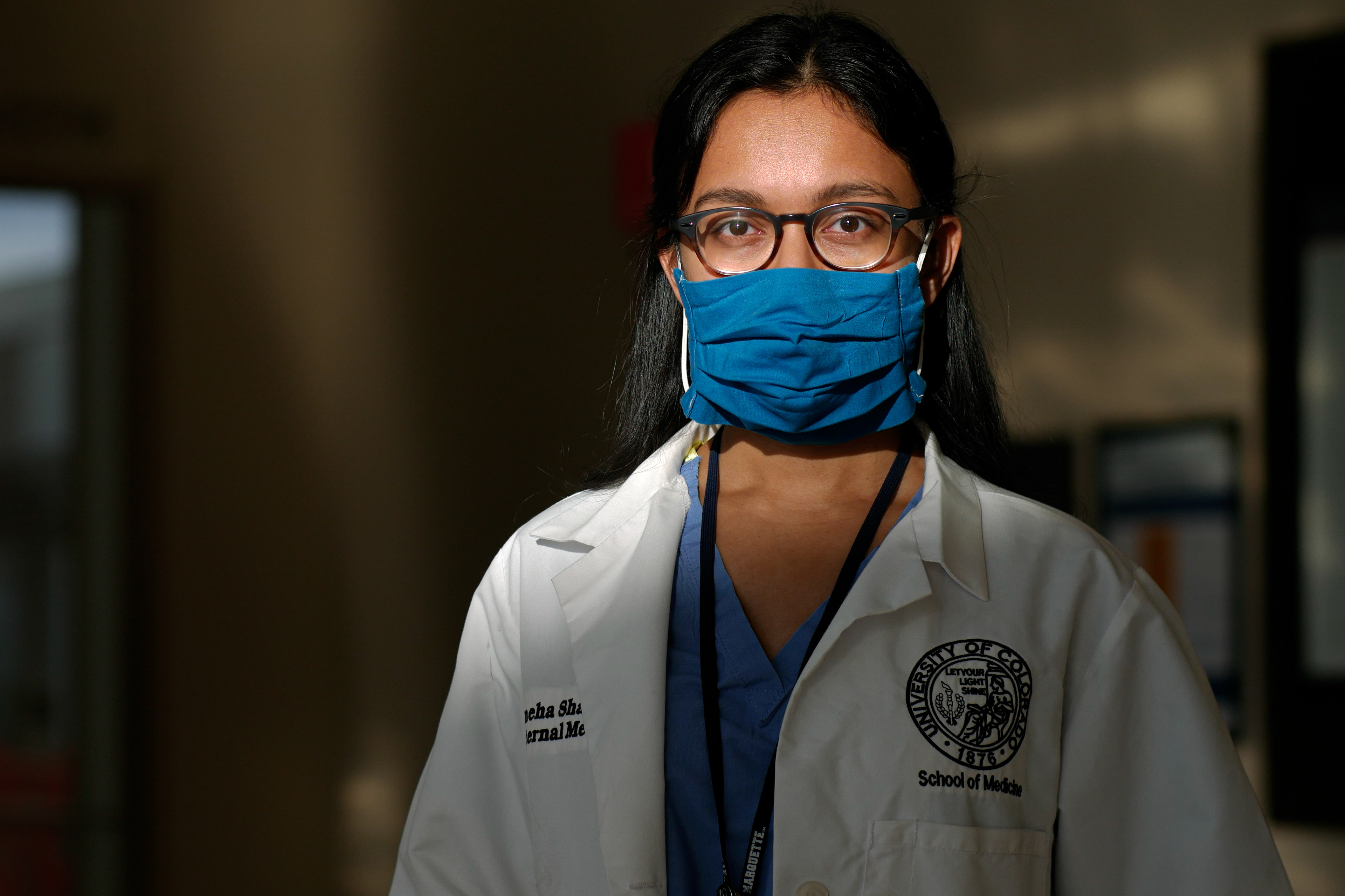 //Chief Medical Resident Dr. Sneha Shah stands inside the Rocky Mountain Regional Veterans Affairs Medical Center on Jan. 18. Photo by Polina Saran | polinasarana@gmail.com for Ms.Mayhem