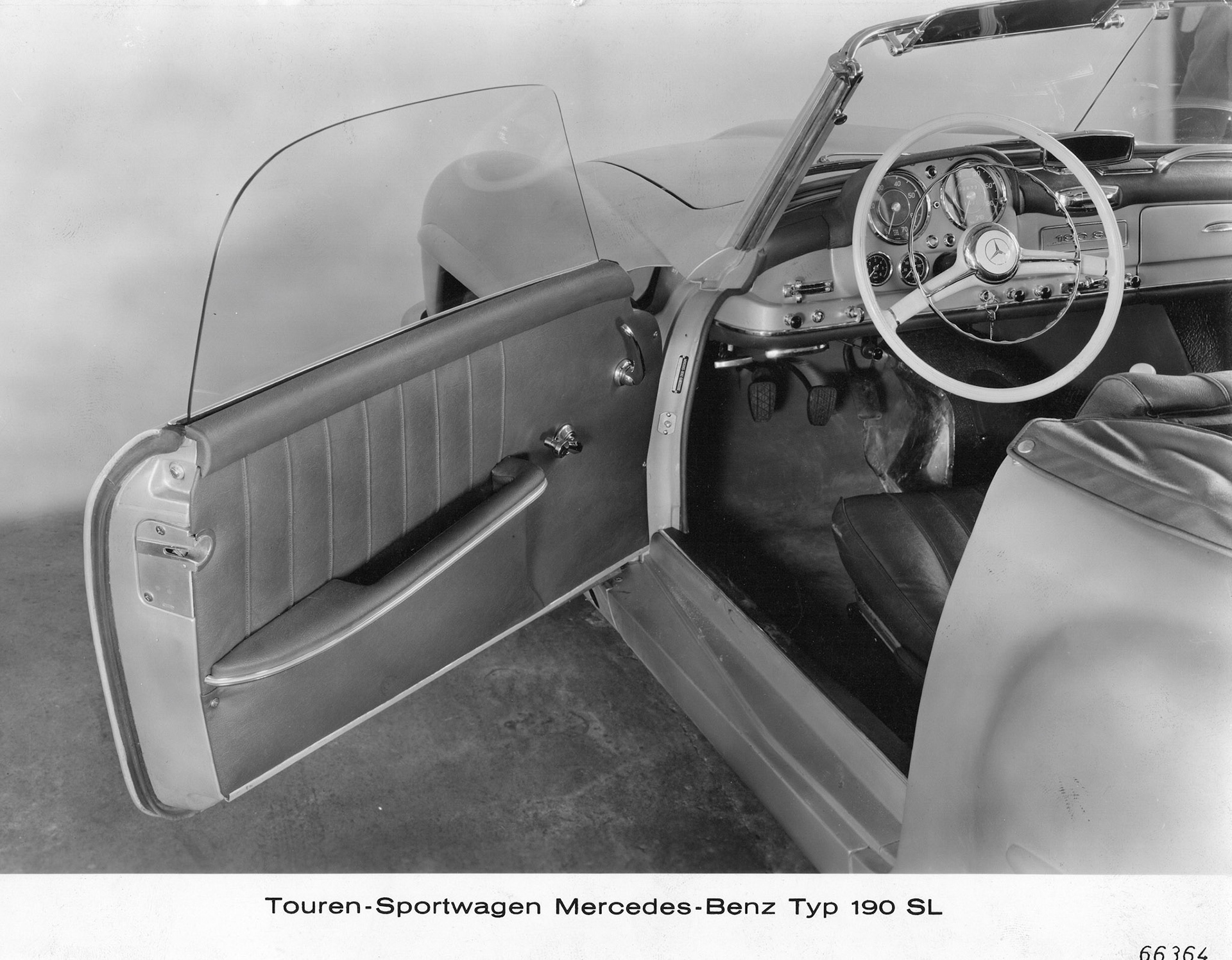 Mercedes Benz 190 SL, as presented the Geneva Motor Show in March 1955.