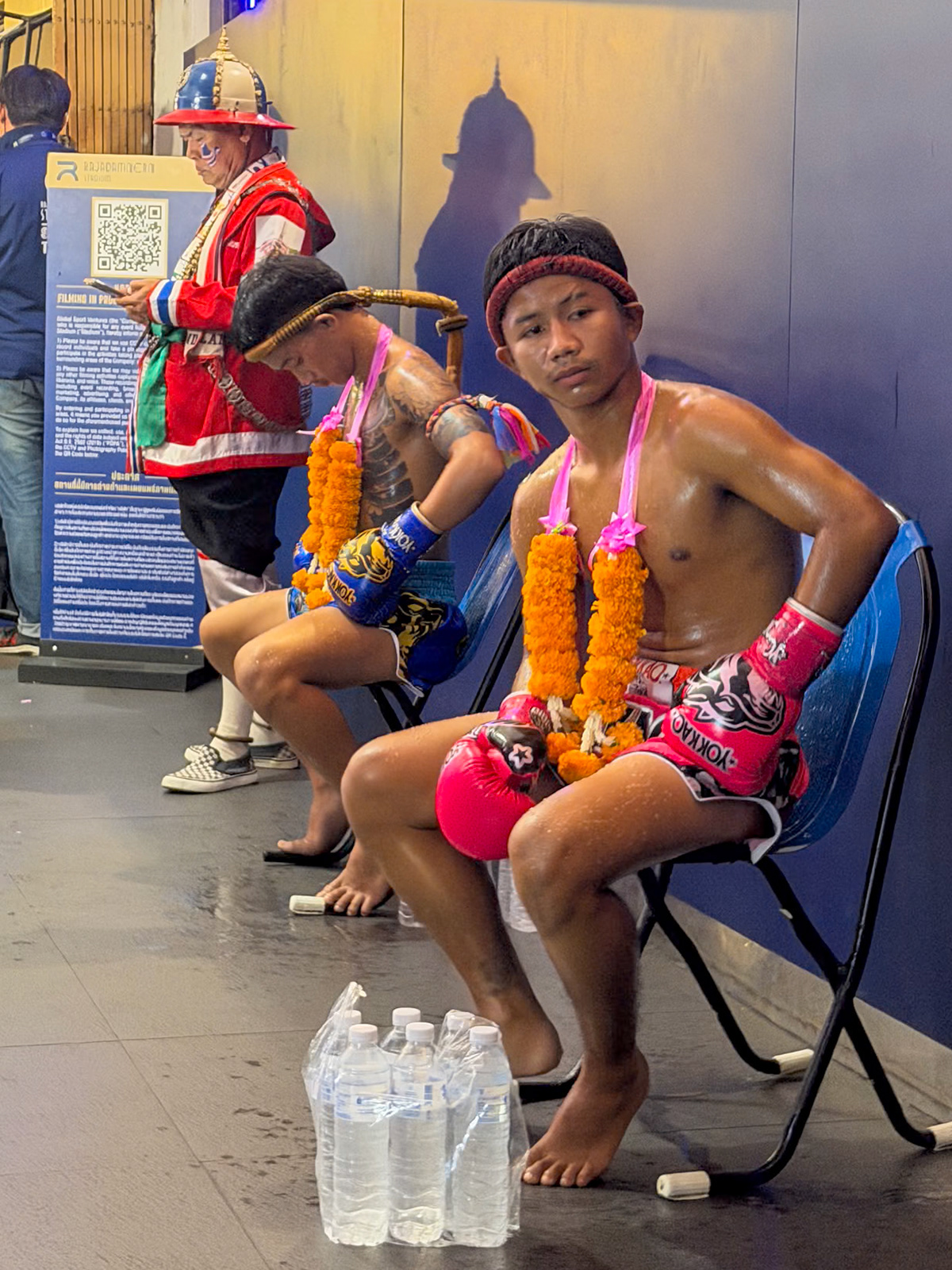 I love the hype-man standing in the background