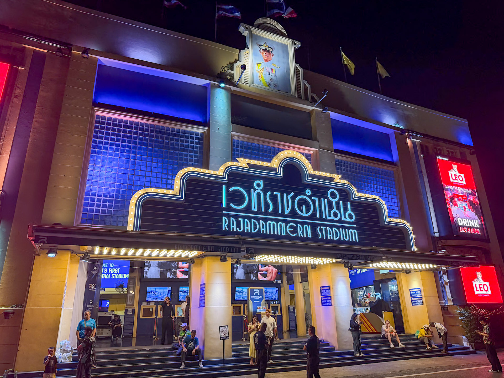 The iconic Rajadamnern stadium