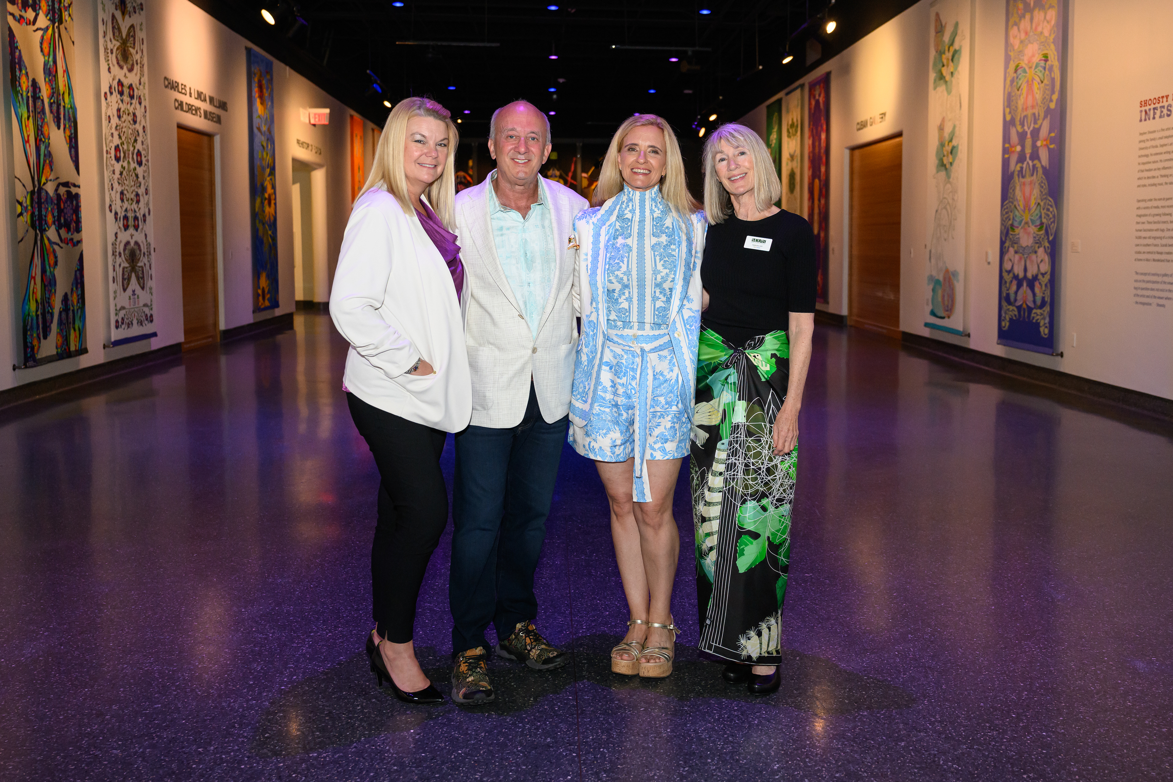 Tabitha Schmidt, Executive Director of MoAS,, Stephen and Diane Shooster, Tamara Joy, Chief Curator MoAS 