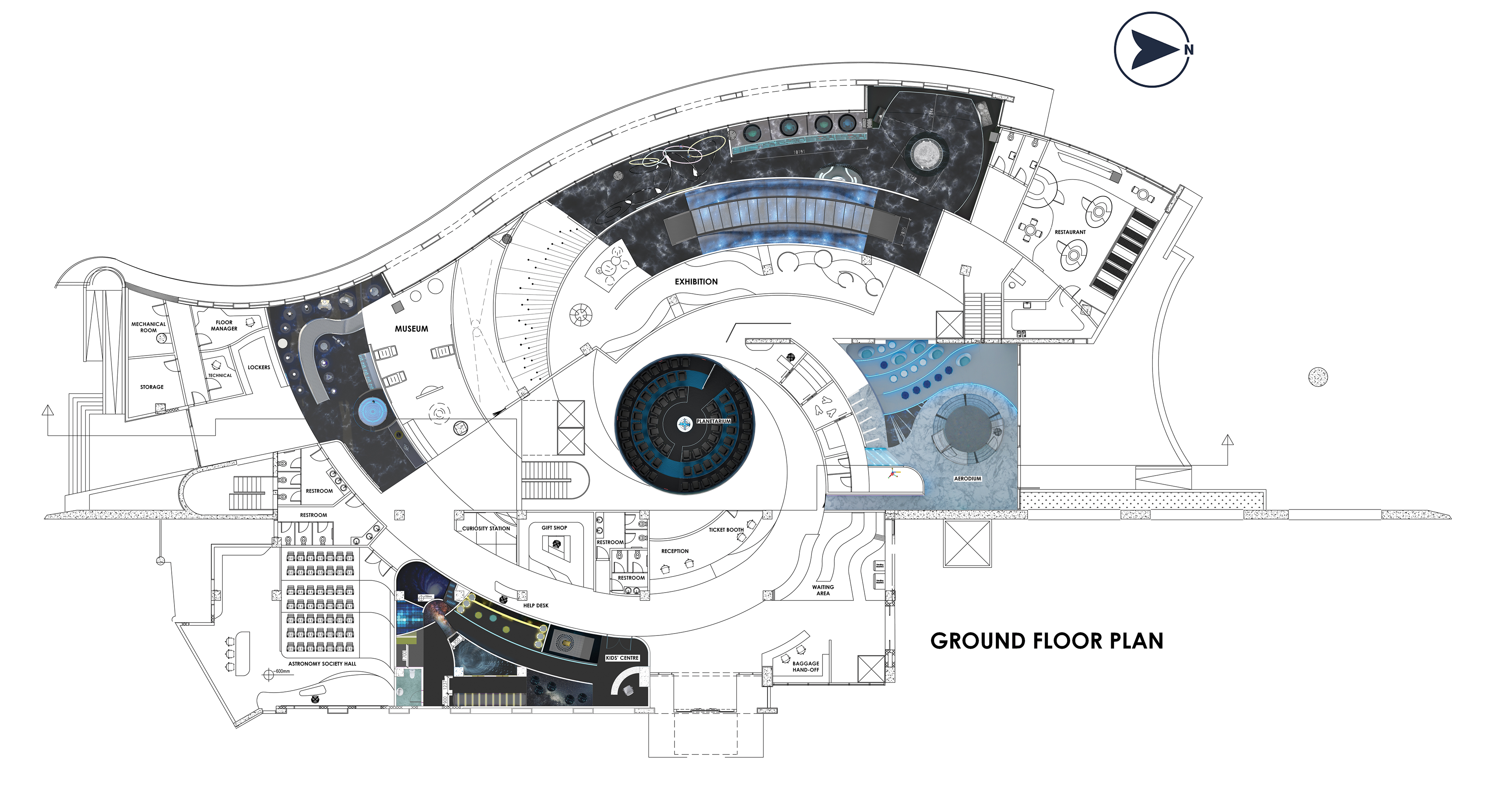 Ground floor plan (not to scale)