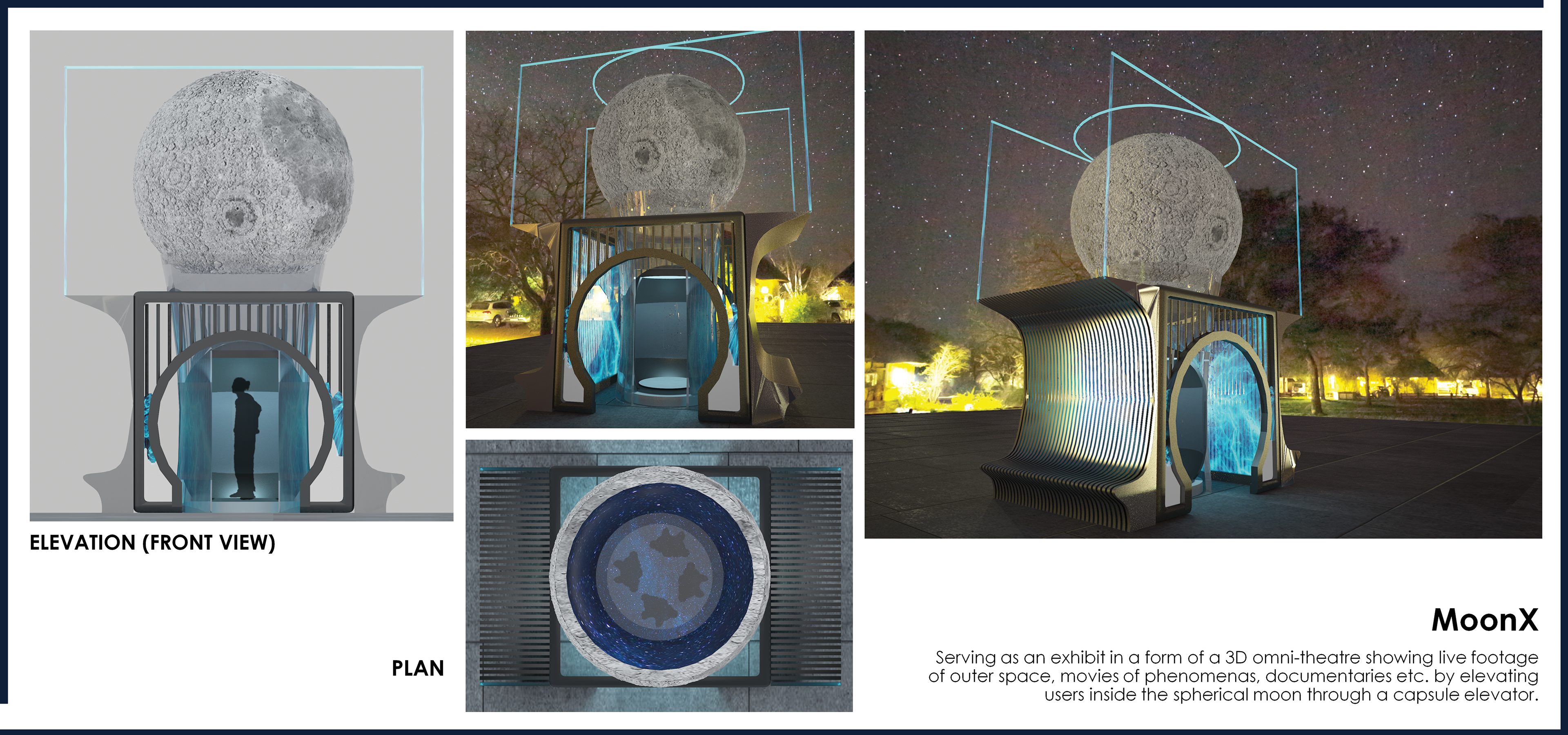 MoonX: Outdoor 3D omni-theatre