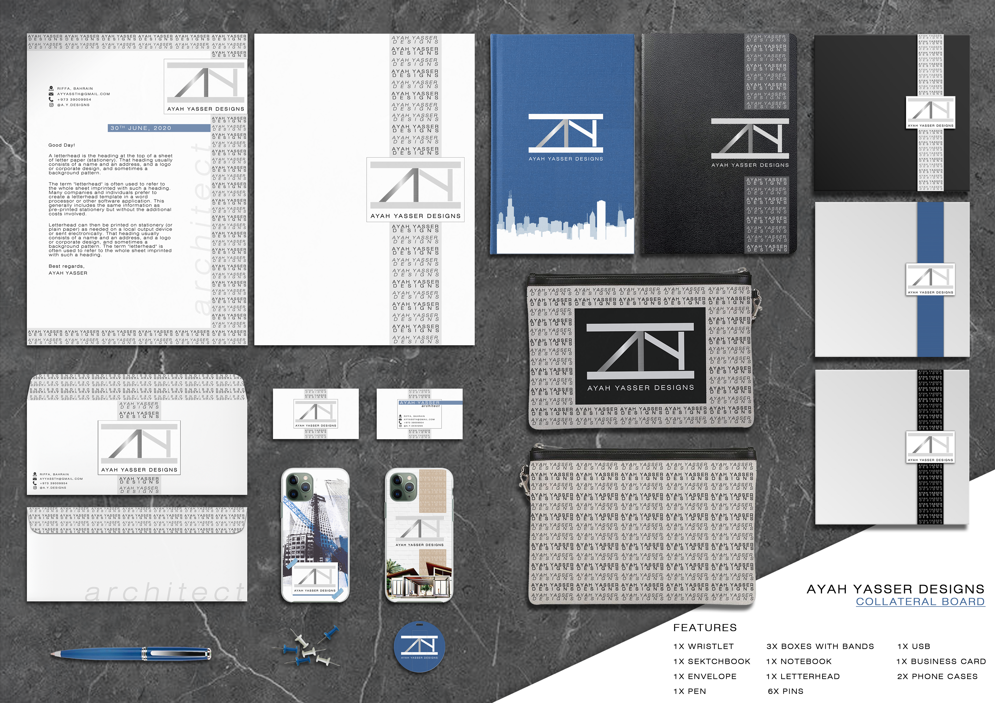 Collateral board for the brand’s products