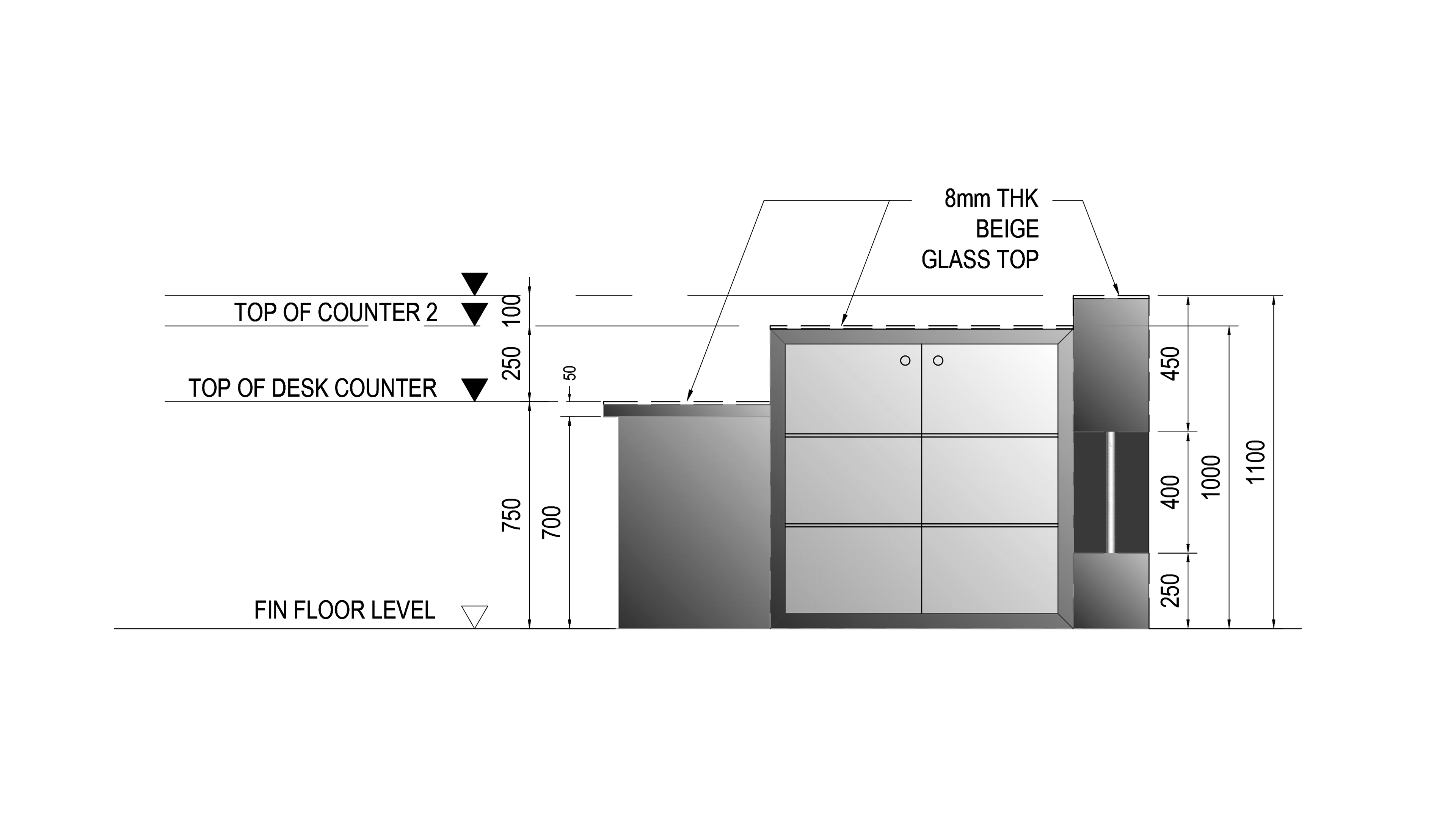 Counter furniture details