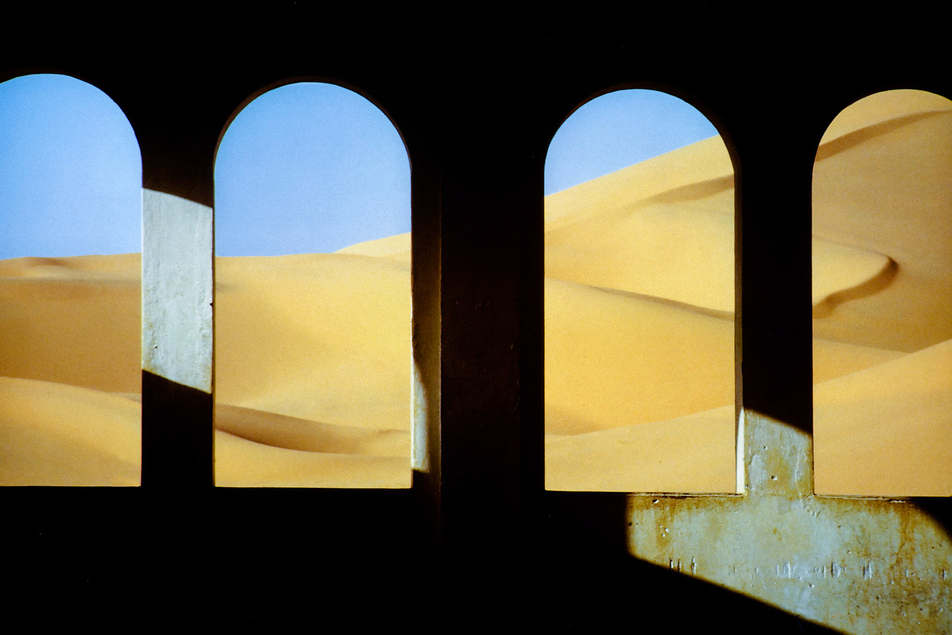 Fensterbogen, Sahara, Algerien, Sandwüste, Dünen,