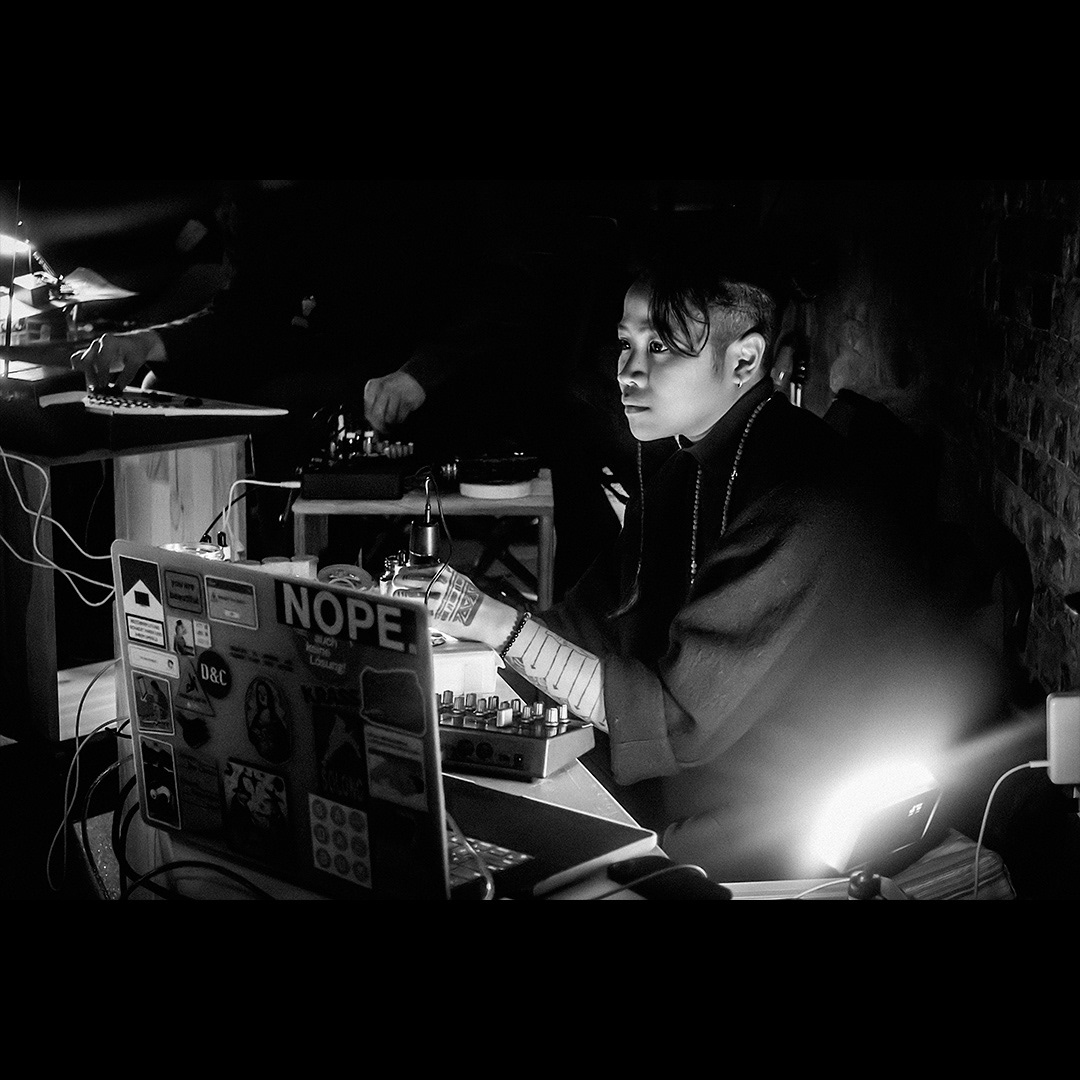 LOST TRACK / Errant Sound. Simon Berz, Nicolas Collins, Georg Werner and Lilu Herlambang. Photo credits to Orange 'Ear.