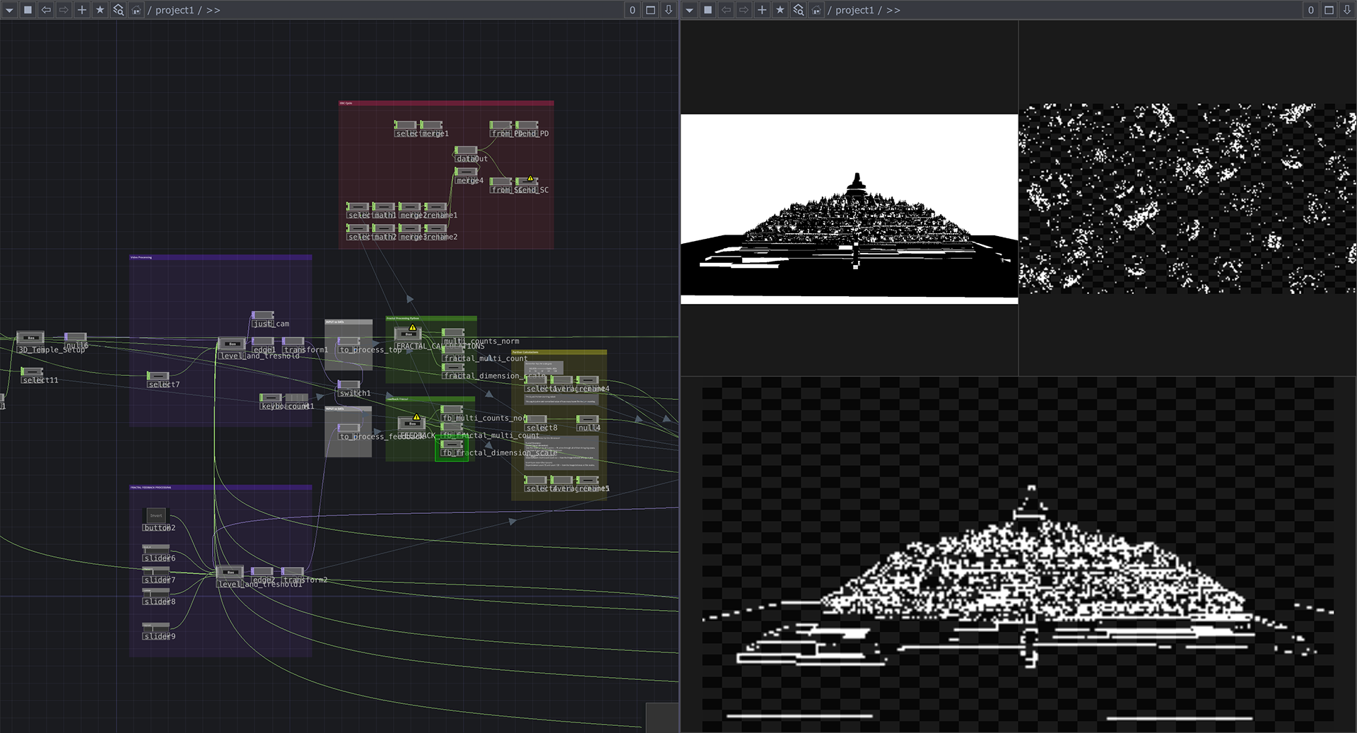 Audio-Visual setup / a.fractal.ism