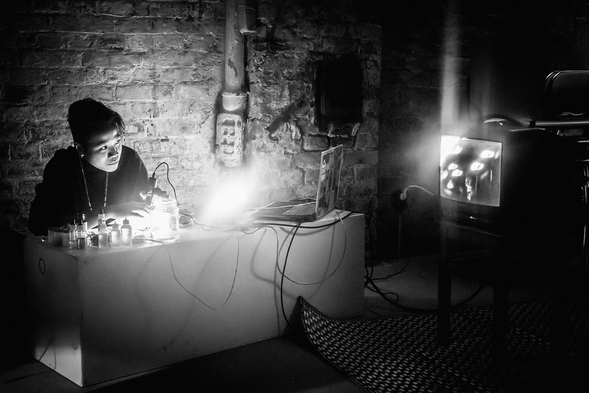 LOST TRACK / Errant Sound. Simon Berz, Nicolas Collins, Georg Werner and Lilu Herlambang. Photo credits to Orange 'Ear.